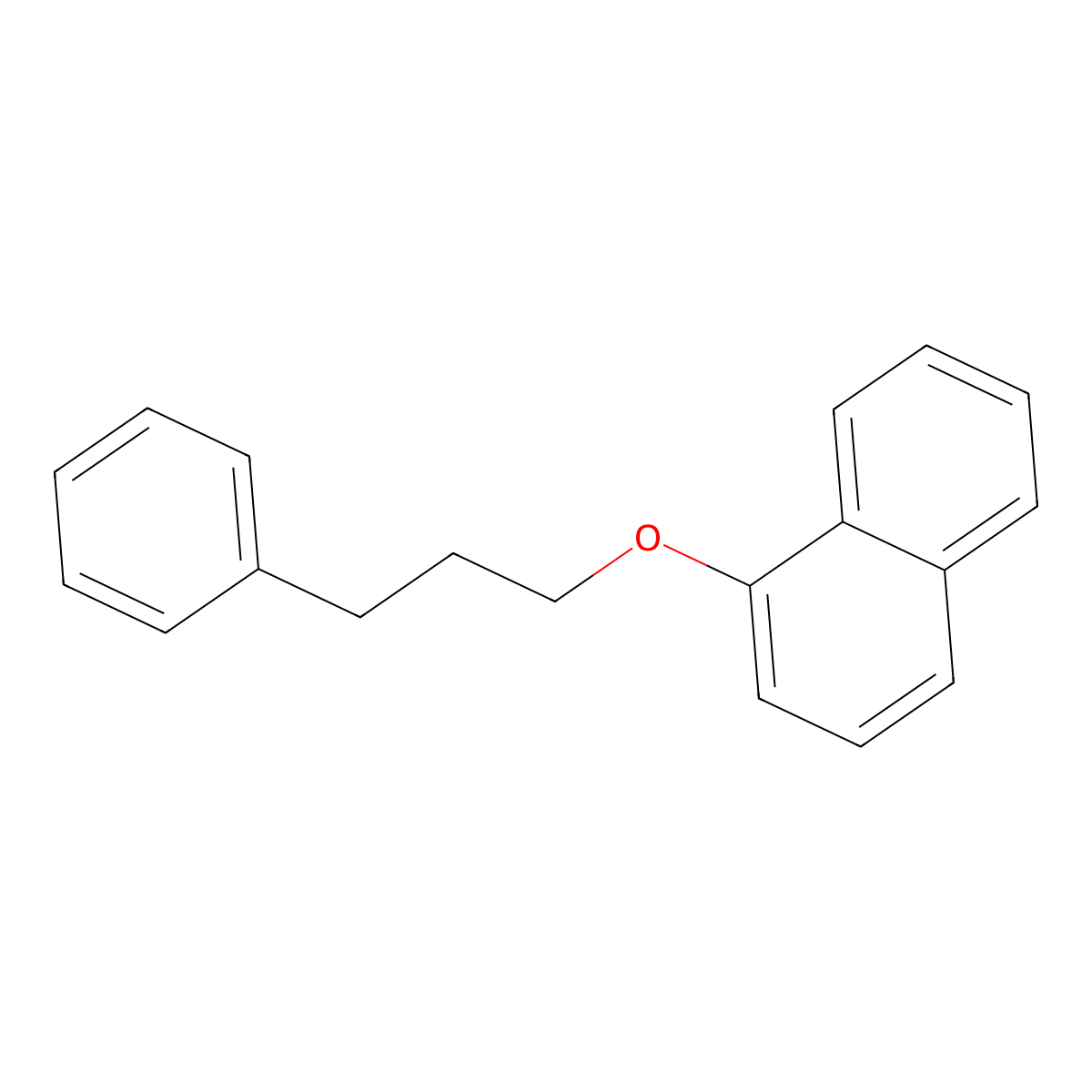 1-(3-Phenylpropoxy)naphthalene molecular structure, CAS 119357-48-1