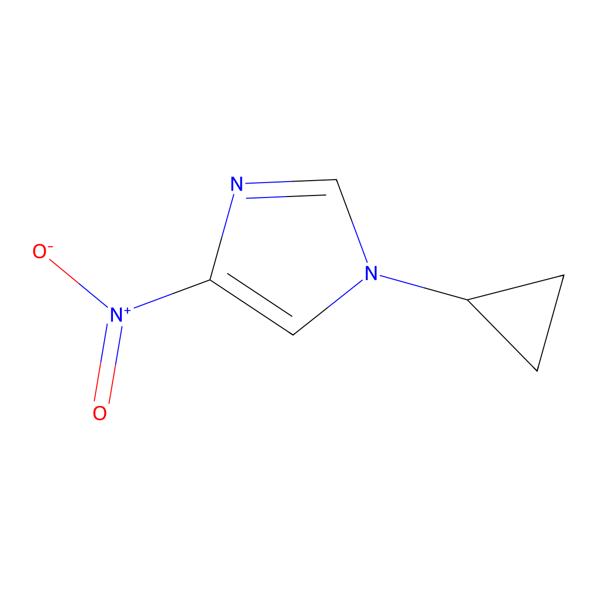 1-Cyclopropyl-4-nitro-1H-imidazole molecular structure, CAS 1193639-02-9