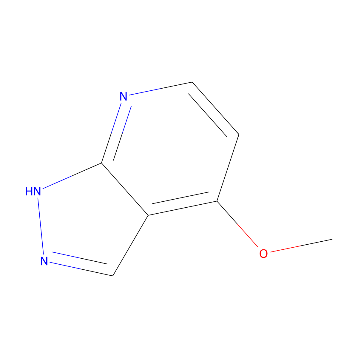 4-Methoxy-1H-pyrazolo[3,4-b]pyridine molecular structure, CAS 119368-03-5