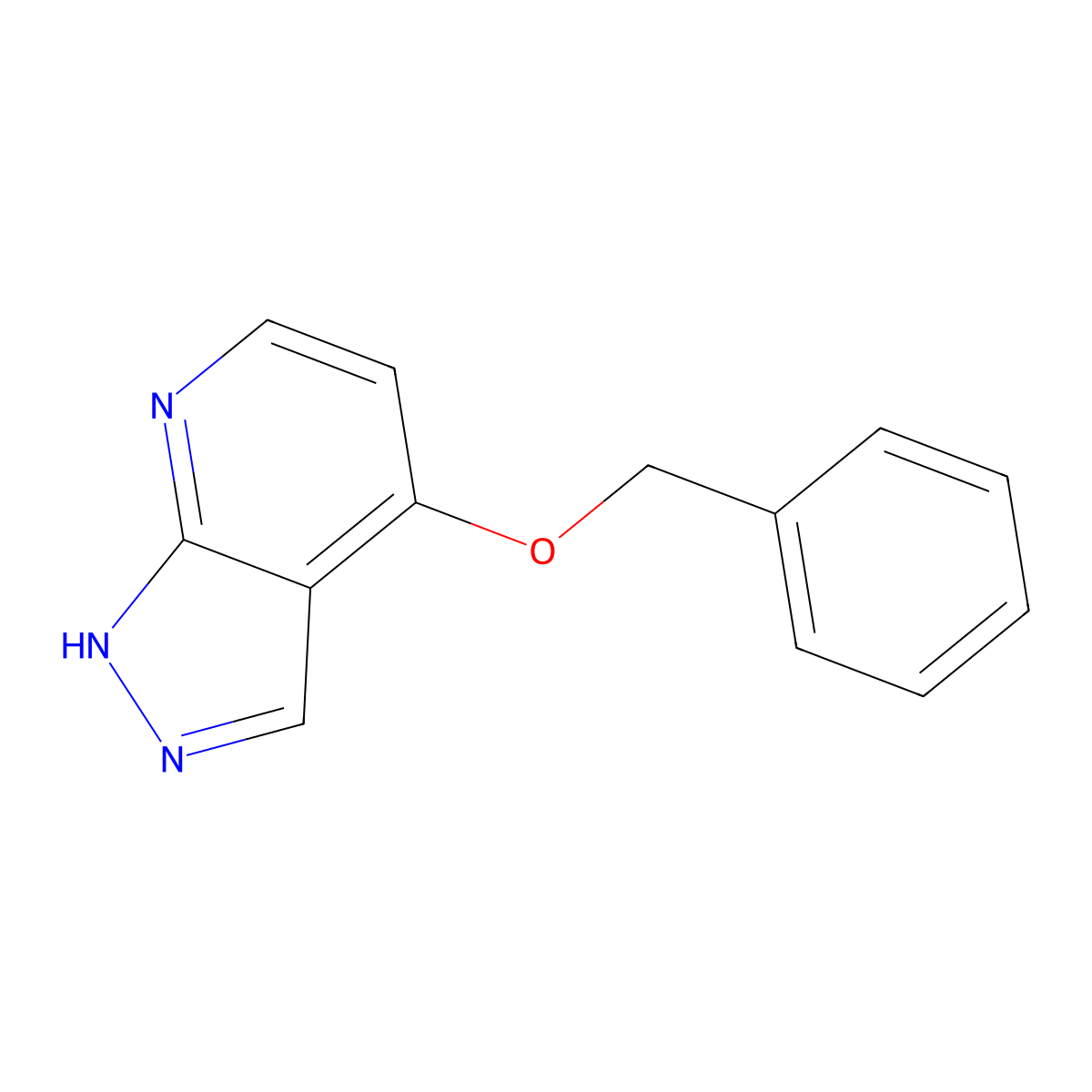 4-(Benzyloxy)-1H-pyrazolo[3,4-b]pyridine molecular structure, CAS 119368-04-6