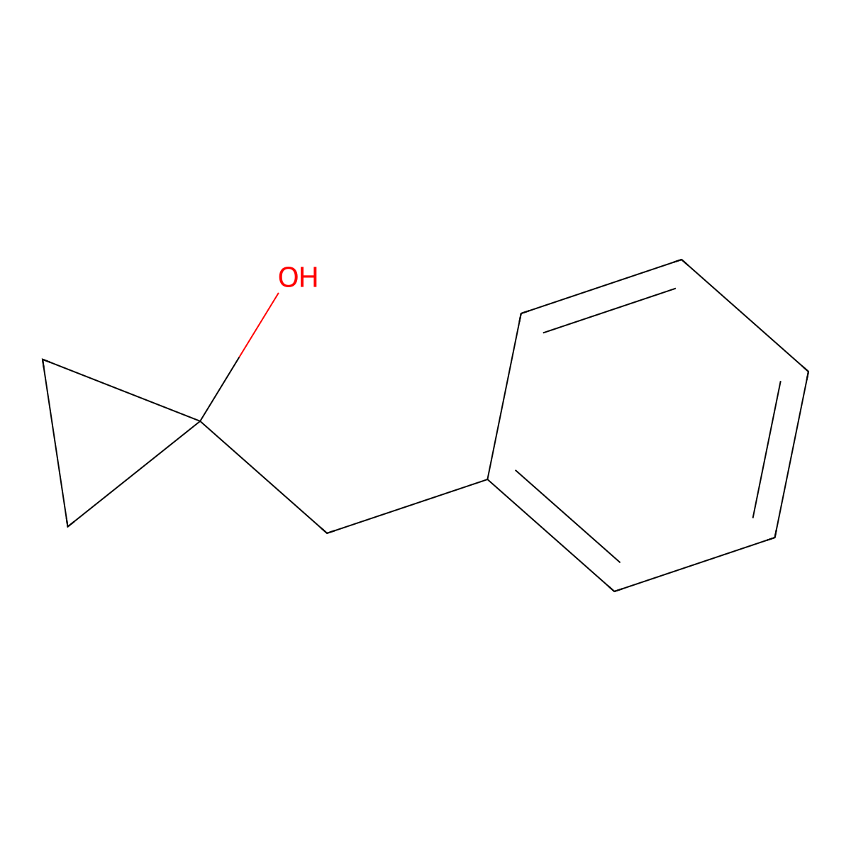 1-Benzyl-1-cyclopropanol molecular structure, CAS 119373-39-6