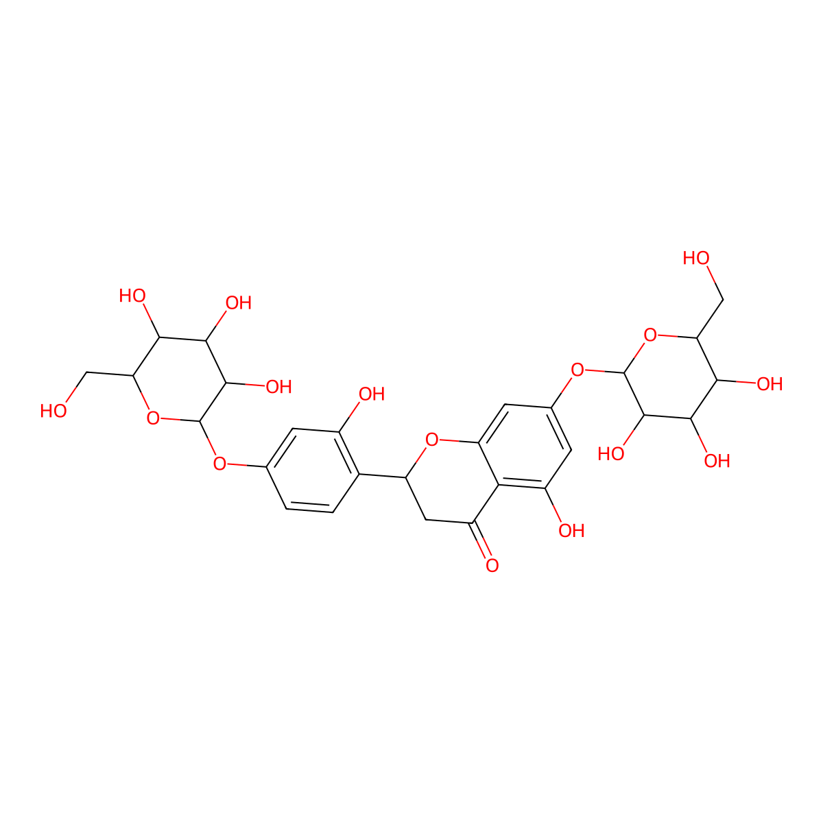 Steppogenin-7,4'-di-O-|A-D-glucoside molecular structure, CAS 1193750-99-0