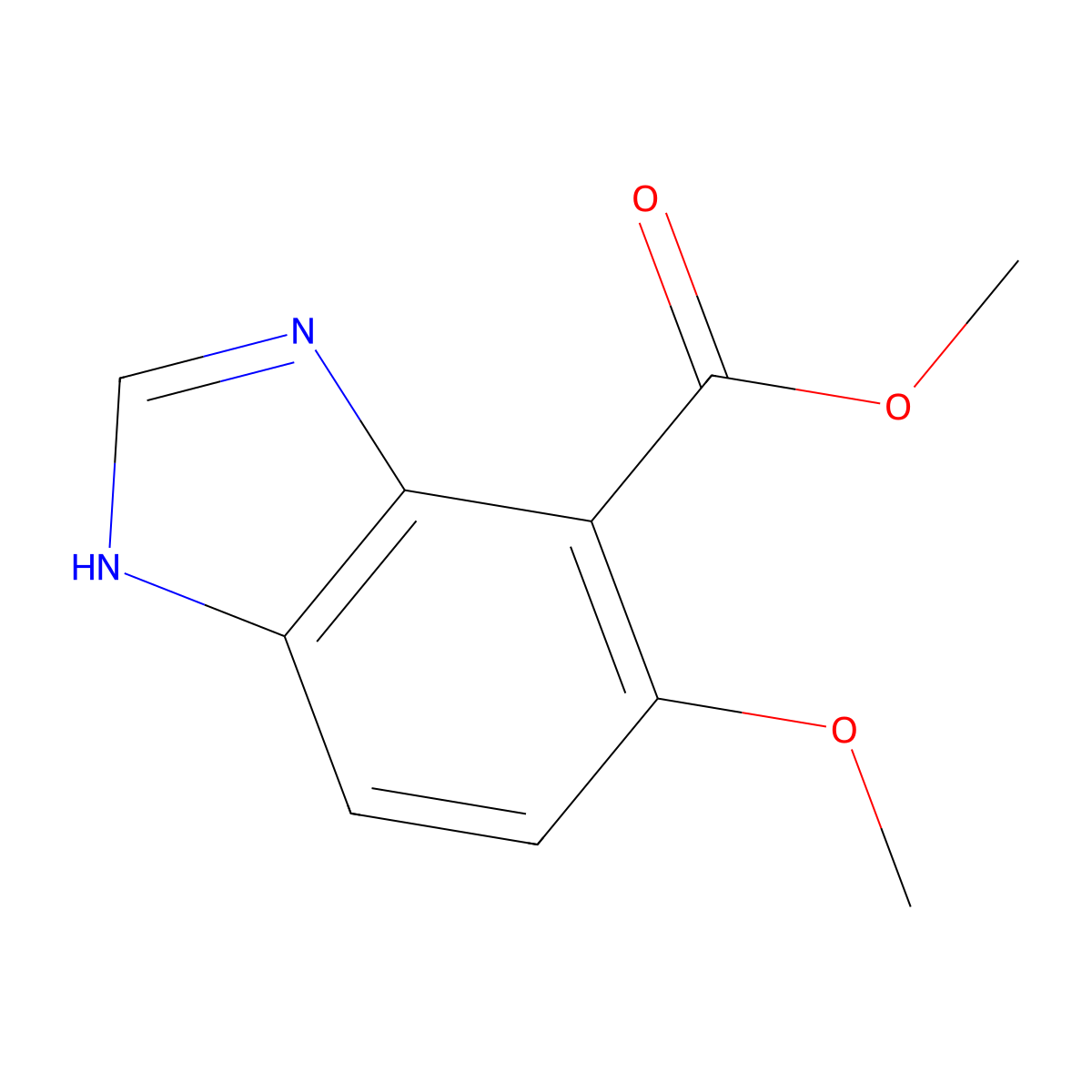 Methyl 6-methoxy-1h-benzo[d]imidazole-7-carboxylate molecular structure, CAS 1193789-02-4