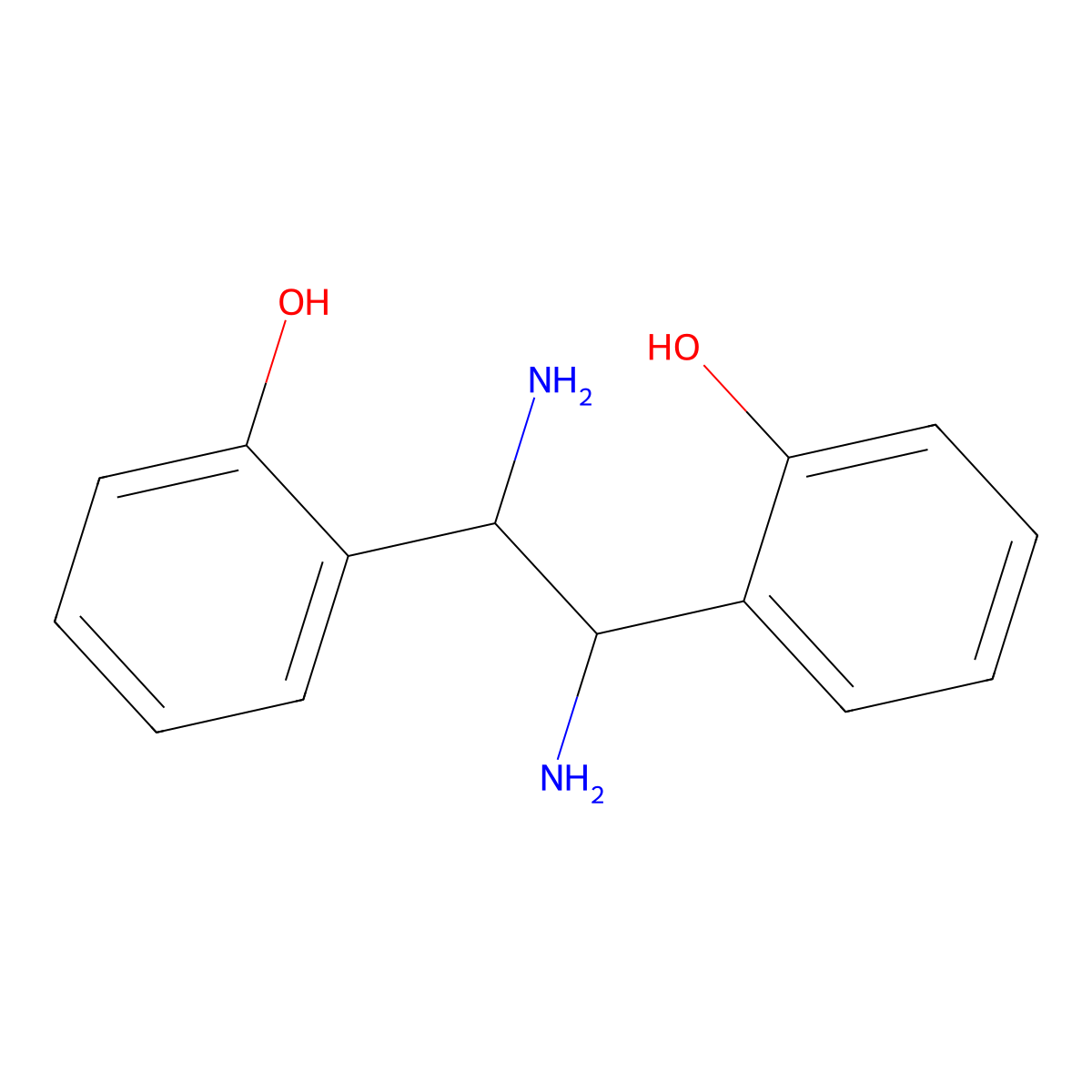 2,2'-(cis-1,2-Diaminoethane-1,2-diyl)diphenol molecular structure, CAS 119386-71-9
