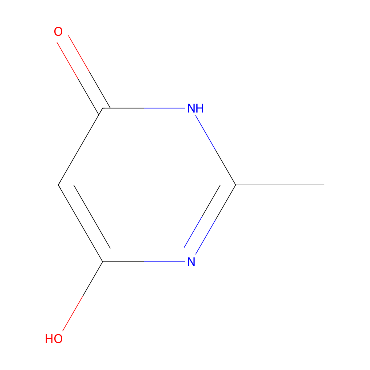 4,6-Dihydroxy-2-methylpyrimidine molecular structure, CAS 1194-22-5