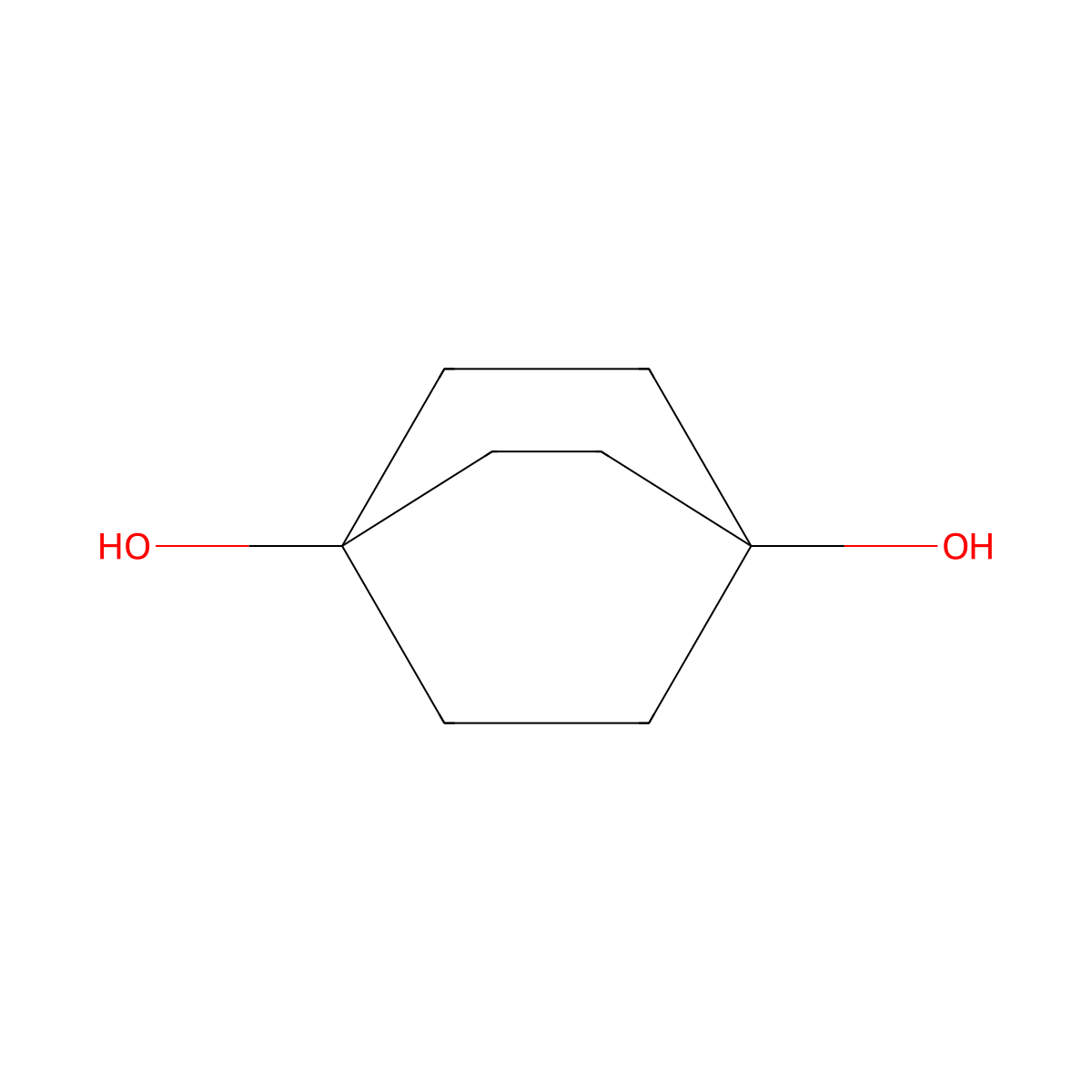 Bicyclo[2.2.2]octane-1,4-diol molecular structure, CAS 1194-44-1