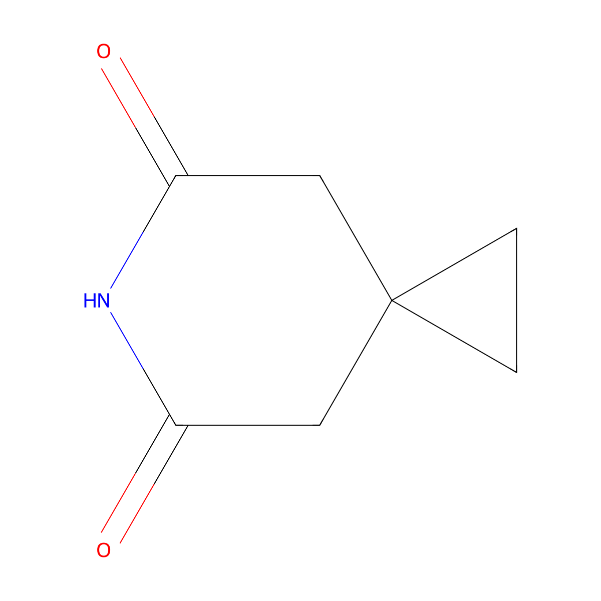 6-Azaspiro[2.5]octane-5,7-dione molecular structure, CAS 1194-45-2