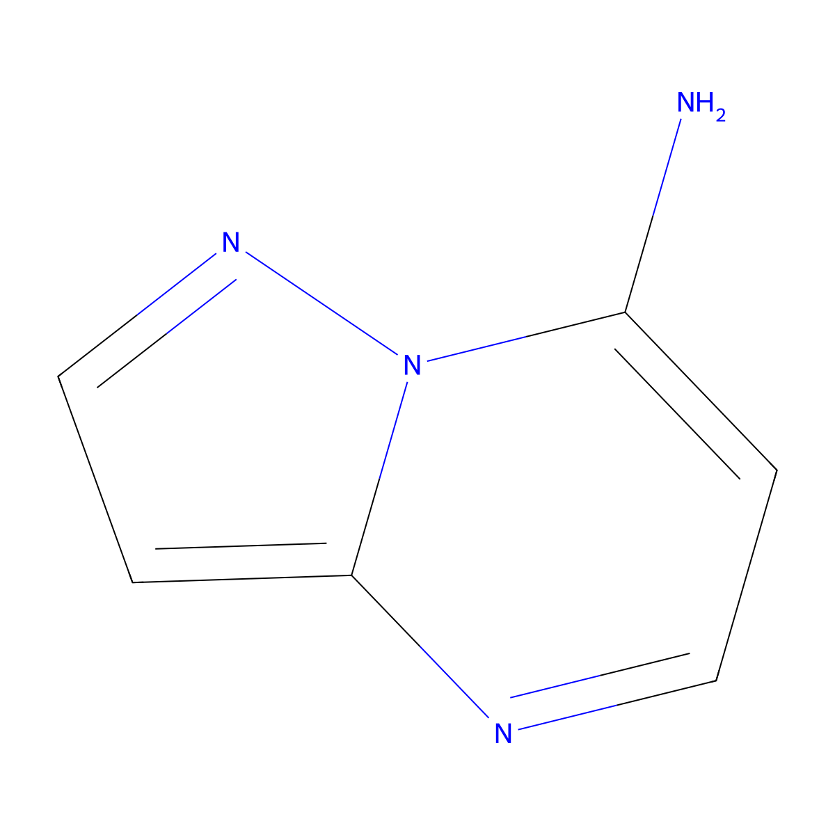 7-Aminopyrazolo(1,5-a)pyrimidine molecular structure, CAS 1194-63-4