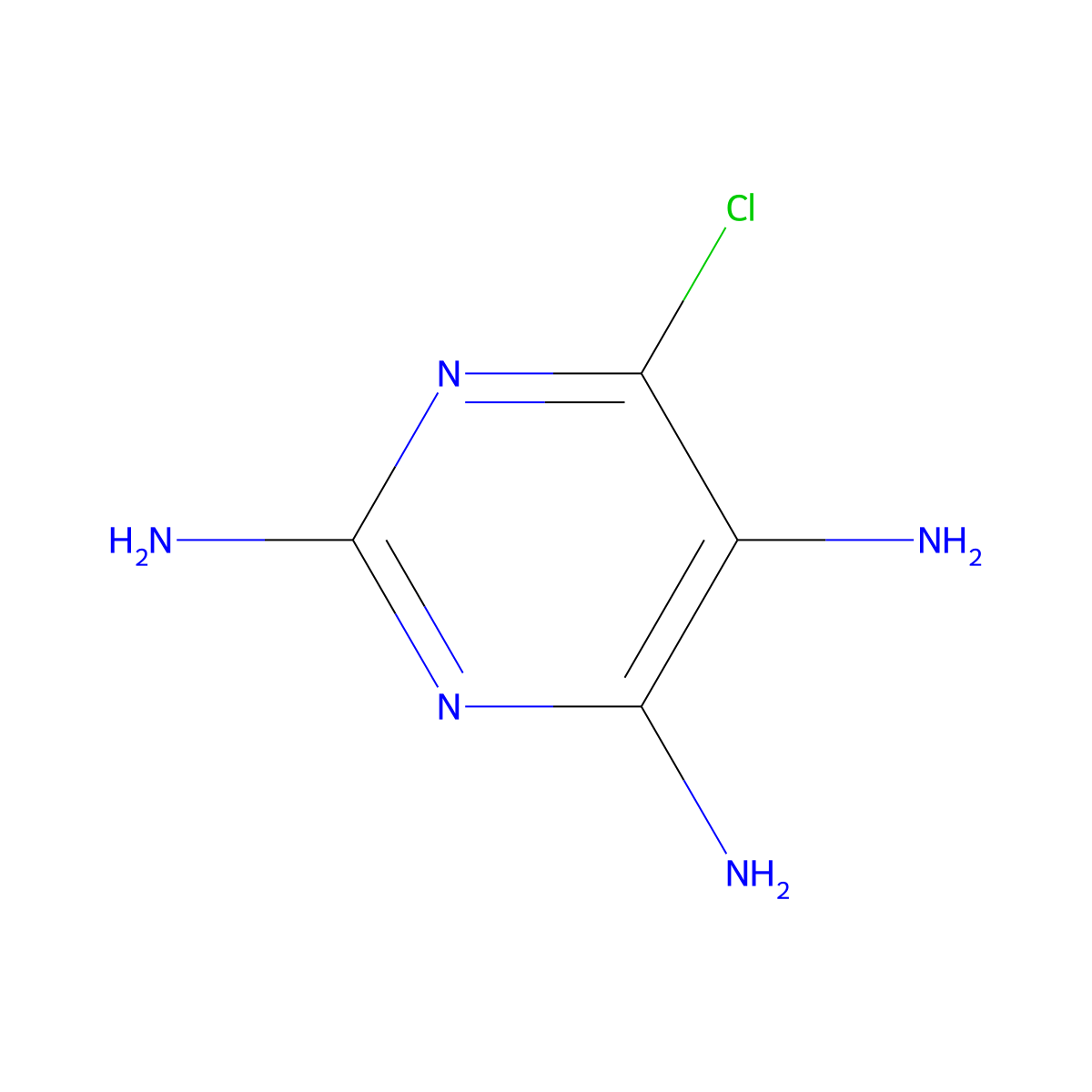 6-Chloropyrimidine-2,4,5-triamine molecular structure, CAS 1194-78-1