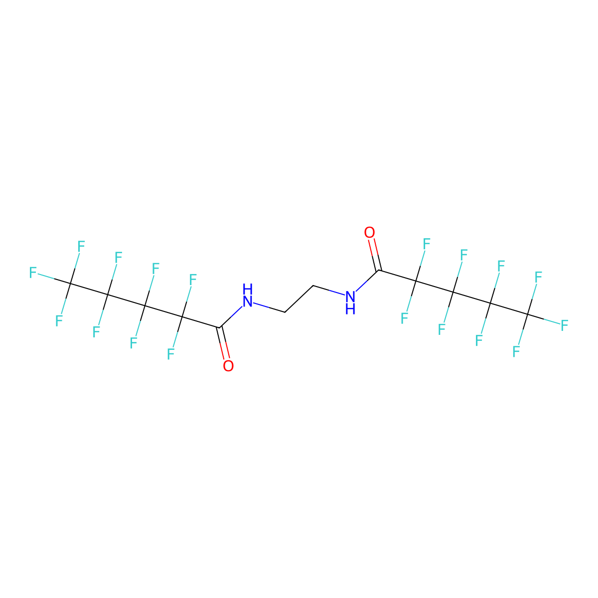N,N'-bis(Perfluoropentanoyl)1,2-ethanediamine molecular structure, CAS 119403-53-1