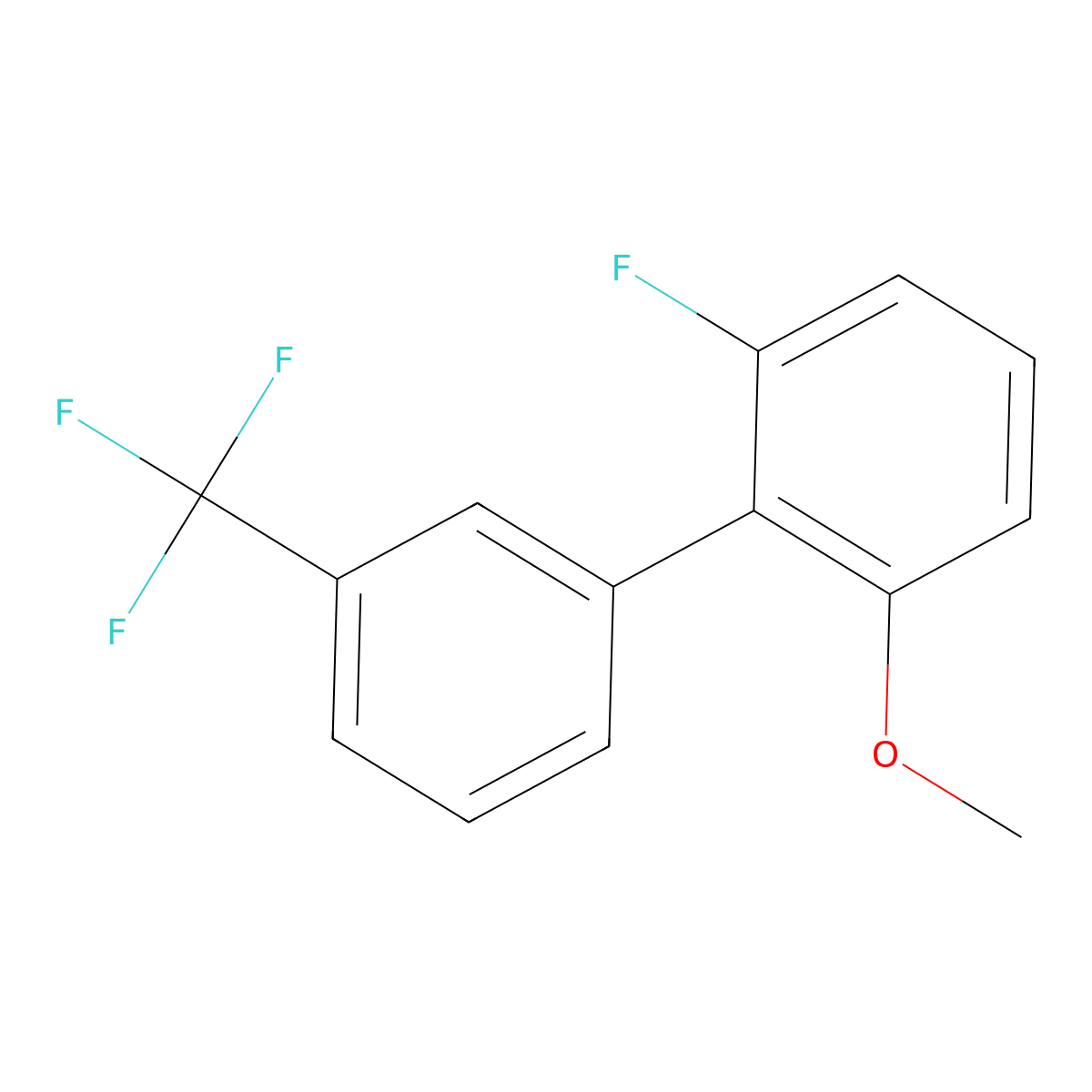 6-Fluoro-2-methoxy-3'-(trifluoromethyl)biphenyl molecular structure, CAS 1194049-30-3
