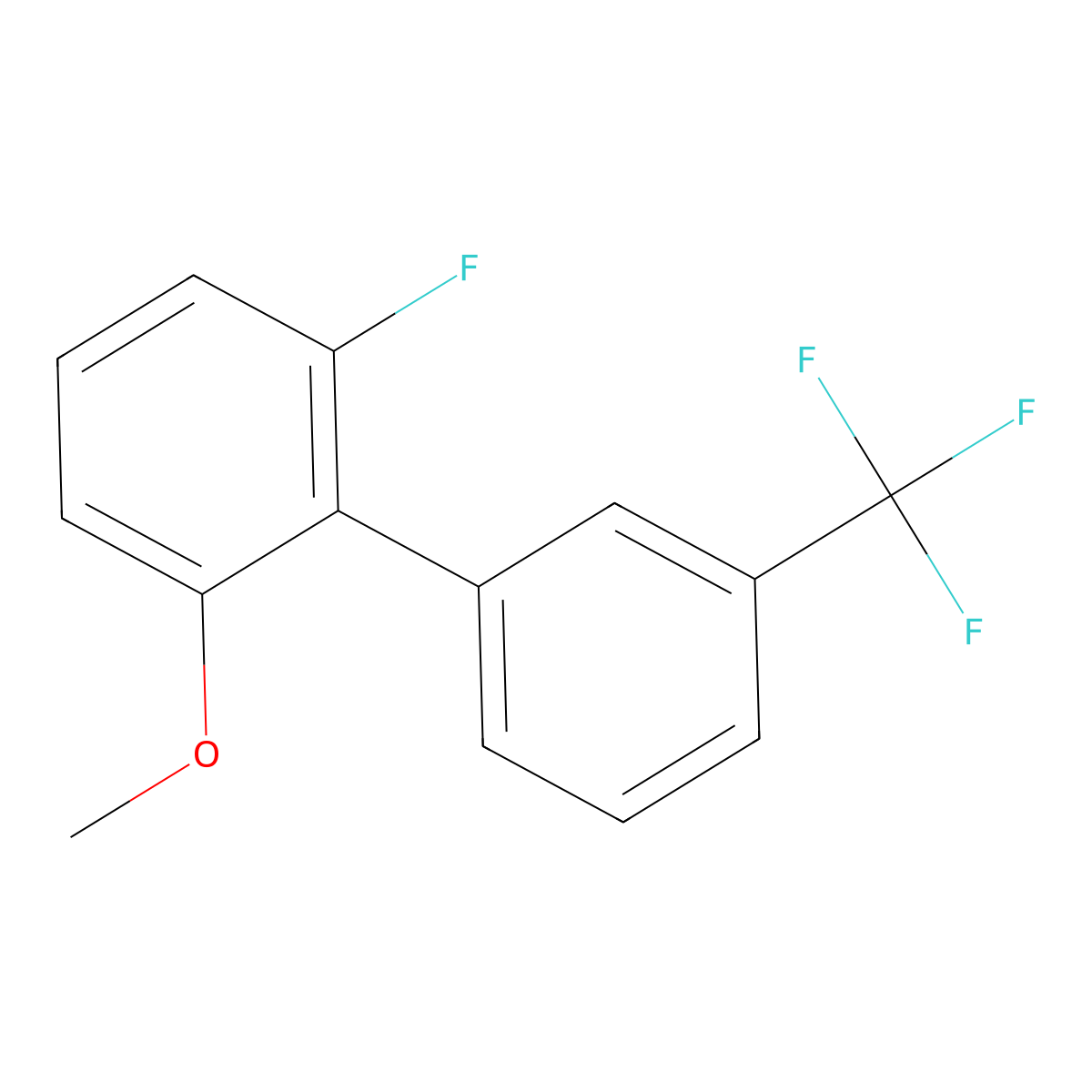 6-Fluoro-2-methoxy-3'-(trifluoromethyl)biphenyl molecular structure, CAS 1194049-30-3