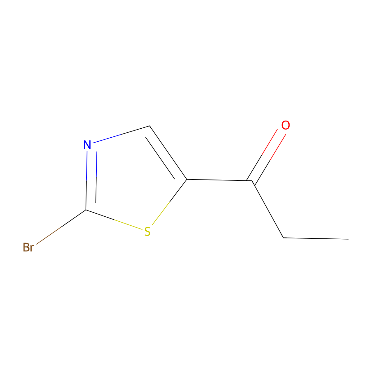 1-(2-Bromothiazol-5-yl)propan-1-one molecular structure, CAS 1194056-22-8