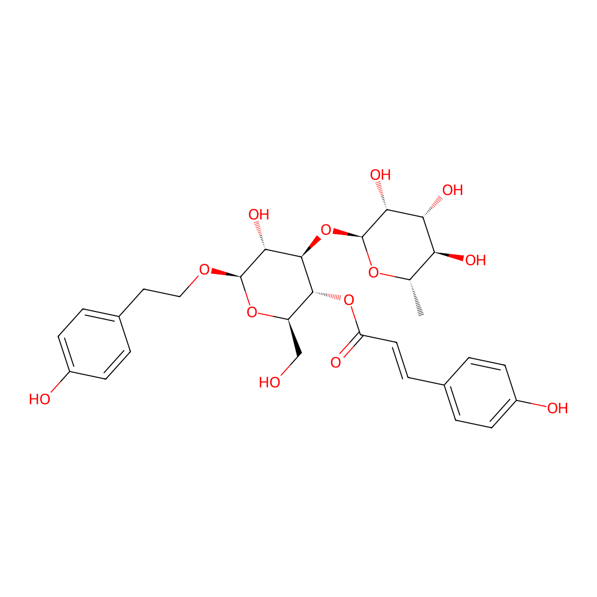 Osmanthuside B molecular structure, CAS 1194056-35-3