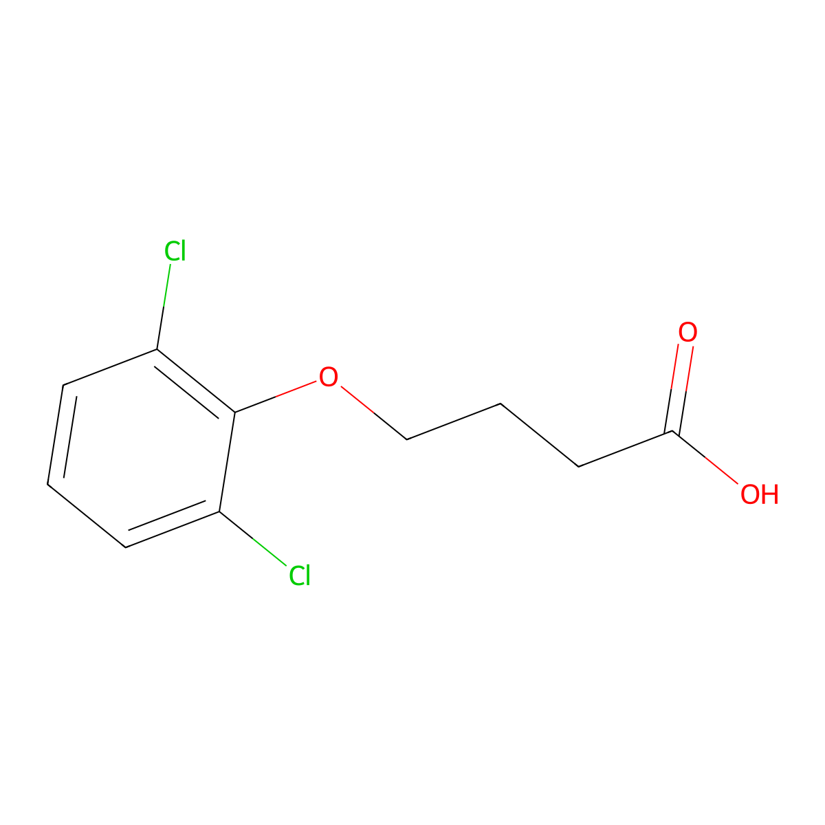 4-(2,6-dichlorophenoxy)butanoic Acid molecular structure, CAS 119411-70-0
