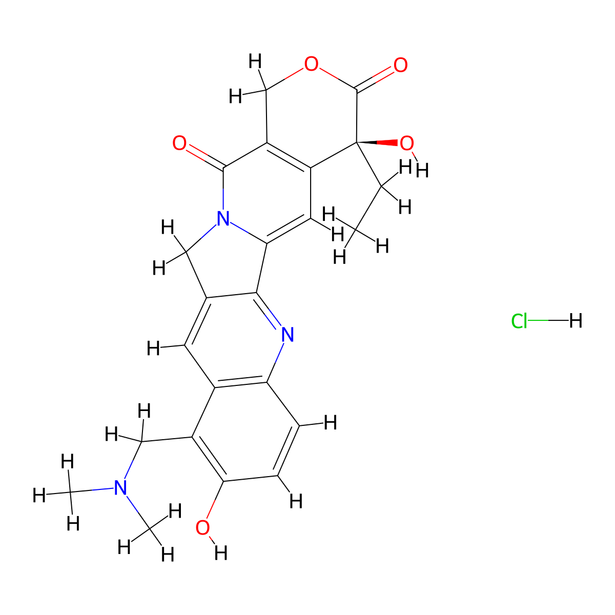 Topotecan Hydrochloride molecular structure, CAS 119413-54-6