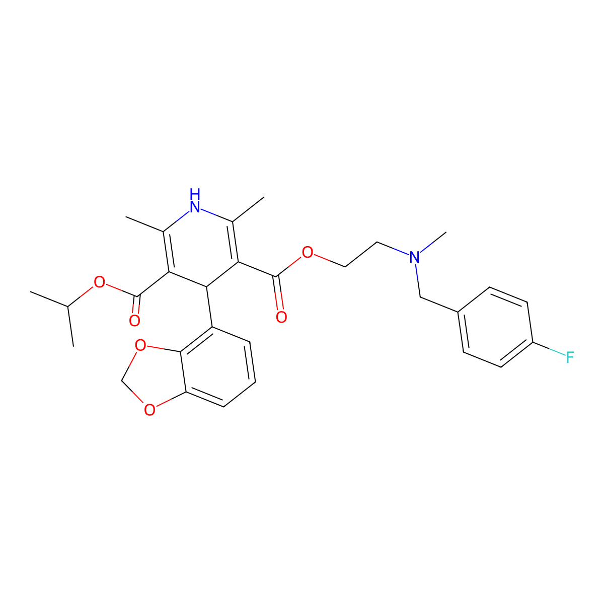 Elgodipine molecular structure, CAS 119413-55-7