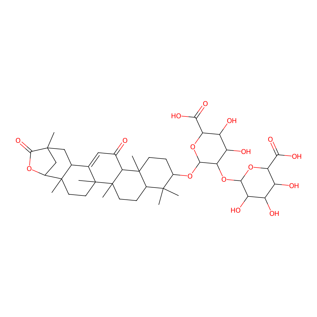 Licoricesaponin E2 molecular structure, CAS 119417-96-8