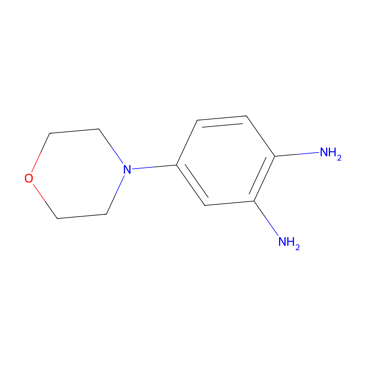 4-(Morpholin-4-yl)benzene-1,2-diamine molecular structure, CAS 119421-28-2