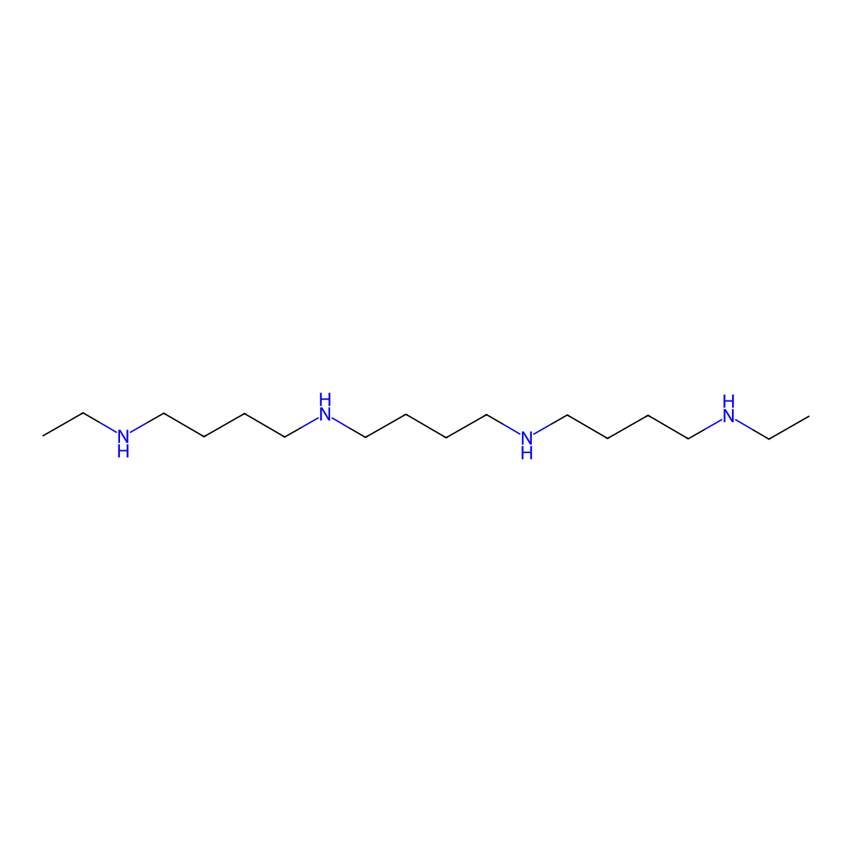 N1,N4-Bis(4-(ethylamino)butyl)-1,4-butanediamine molecular structure, CAS 119422-08-1