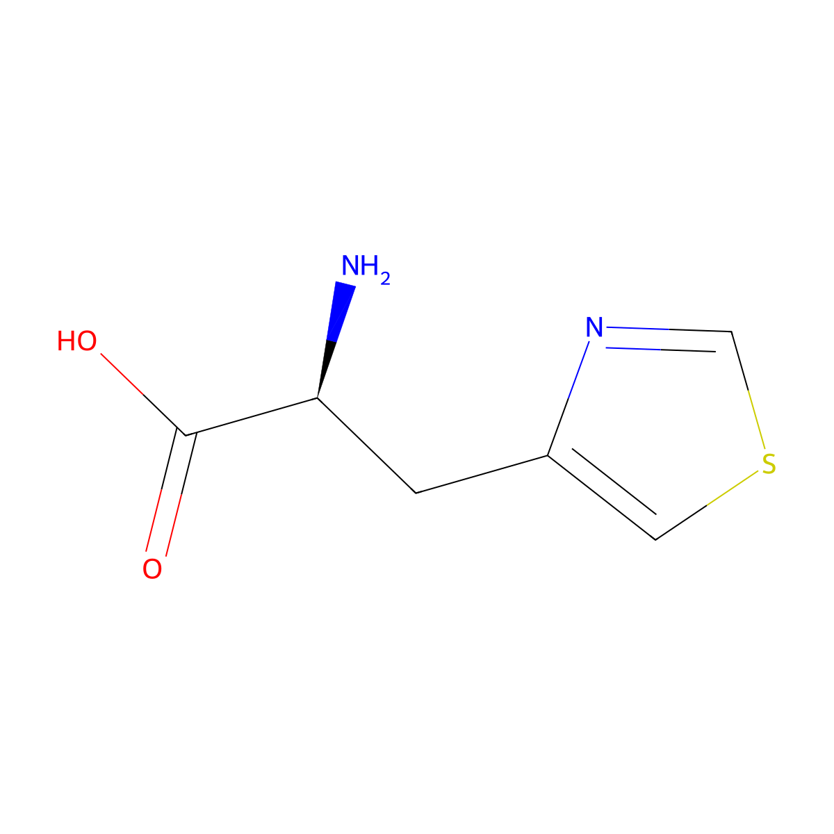 Thiazolylalanine molecular structure, CAS 119433-80-6