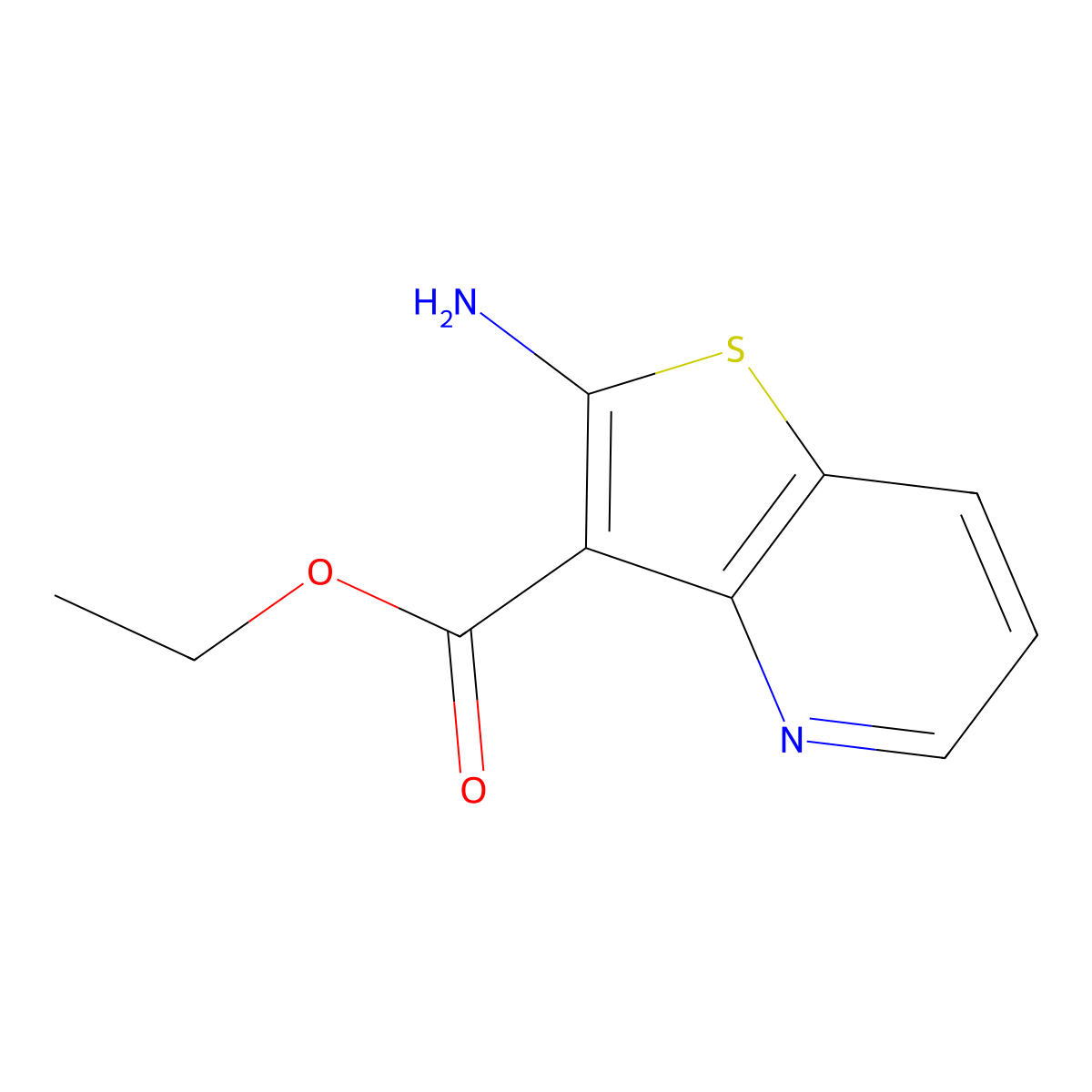 Ethyl 2-aminothieno[3,2-b]pyridine-3-carboxylate molecular structure, CAS 1194374-18-9