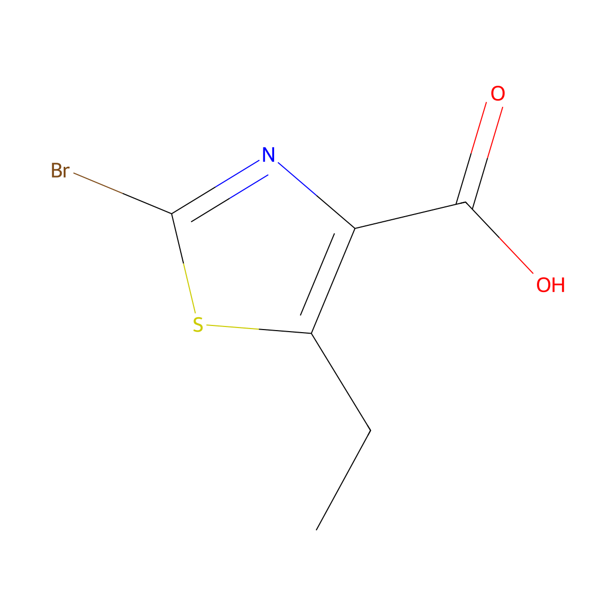 2-Bromo-5-ethylthiazole-4-carboxylic acid molecular structure, CAS 1194374-33-8