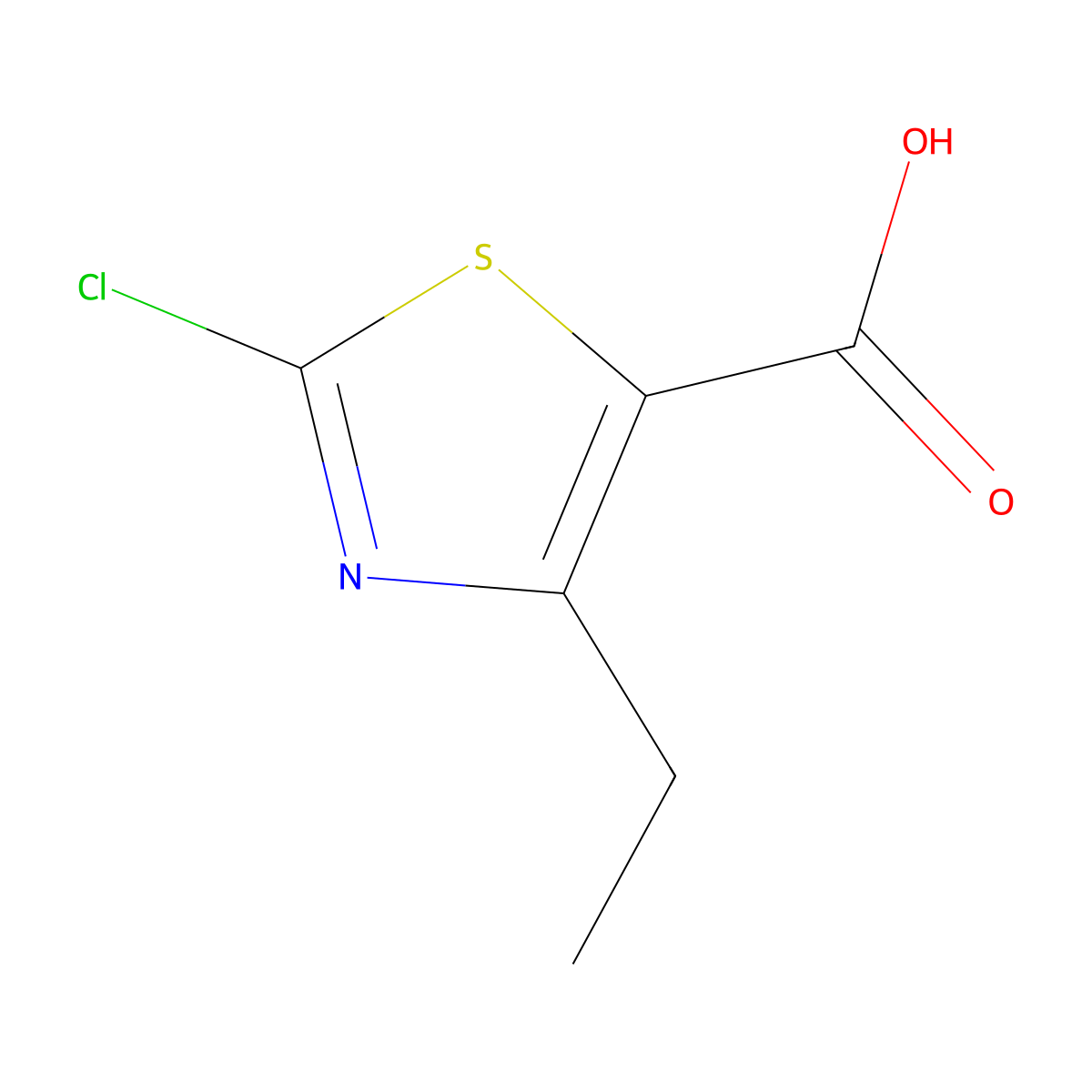 2-Chloro-4-ethylthiazole-5-carboxylic acid molecular structure, CAS 1194374-35-0