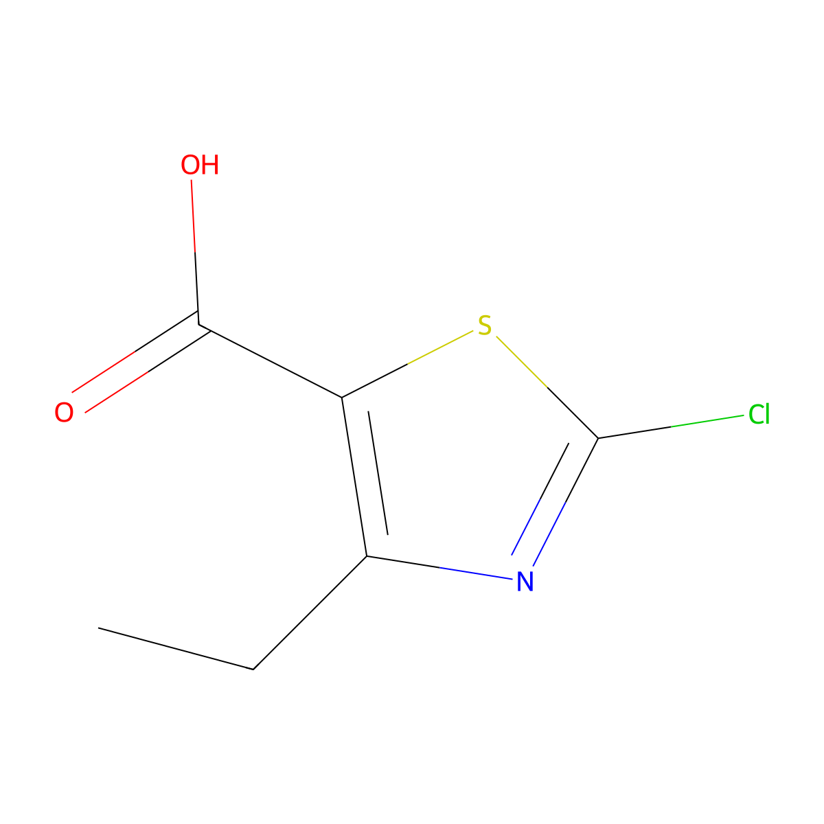 2-Chloro-4-ethylthiazole-5-carboxylic acid molecular structure, CAS 1194374-35-0