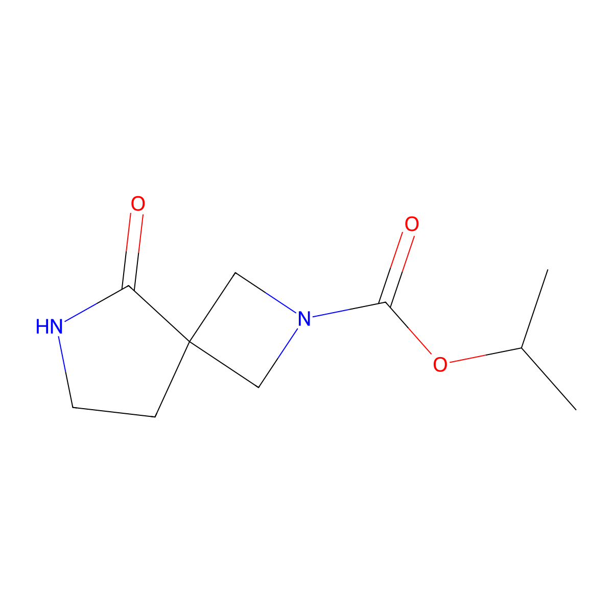 Isopropyl 5-oxo-2,6-diazaspiro[3.4]octane-2-carboxylate molecular structure, CAS 1194374-41-8