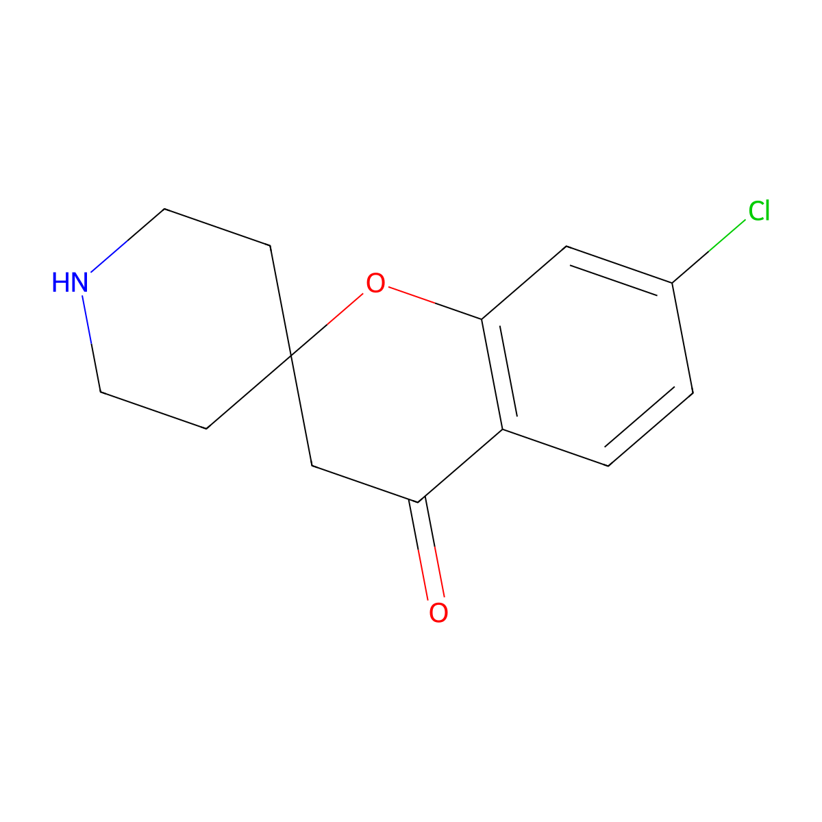 7-Chlorospiro[chroman-2,4'-piperidin]-4-one molecular structure, CAS 1194374-55-4