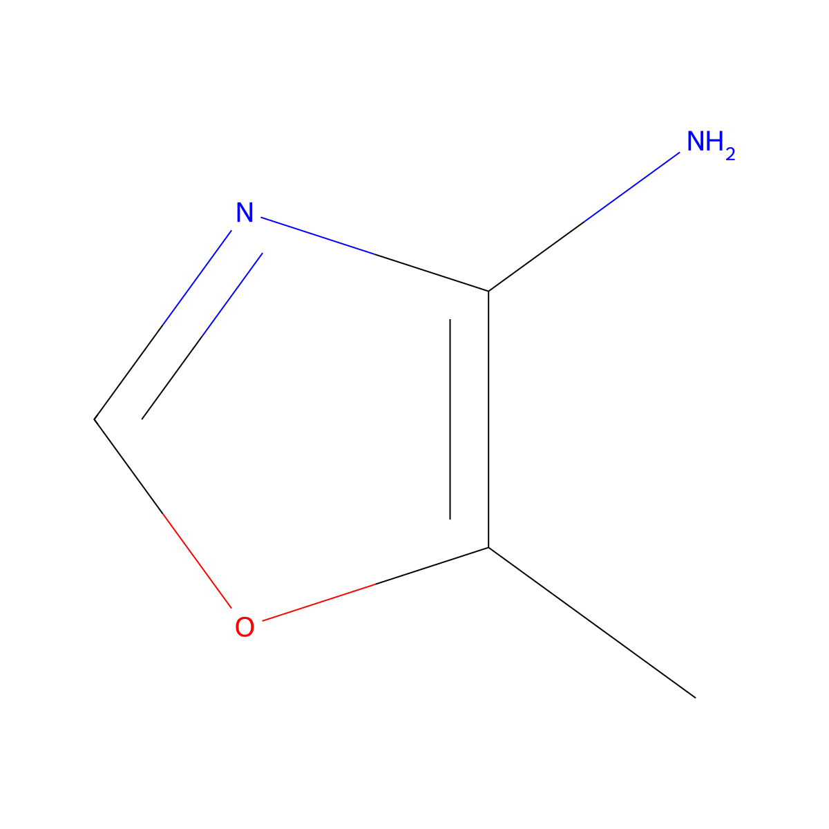 5-Methyloxazol-4-amine molecular structure, CAS 1194374-94-1