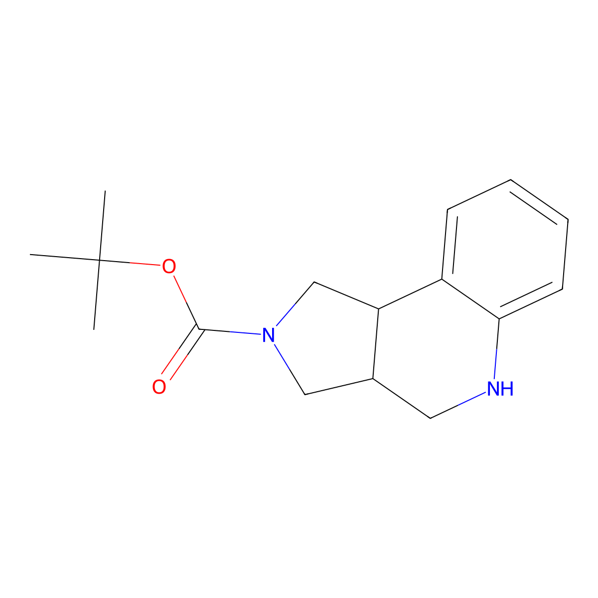 2-Boc-2,3,3A,4,5,9B-hexahydro-1H-pyrrolo[3,4-C]quinoline molecular structure, CAS 1194375-23-9