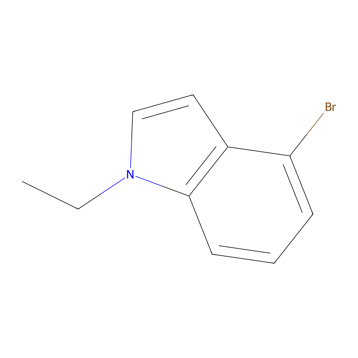 4-Bromo-1-ethyl-1H-indole molecular structure, CAS 1194375-88-6