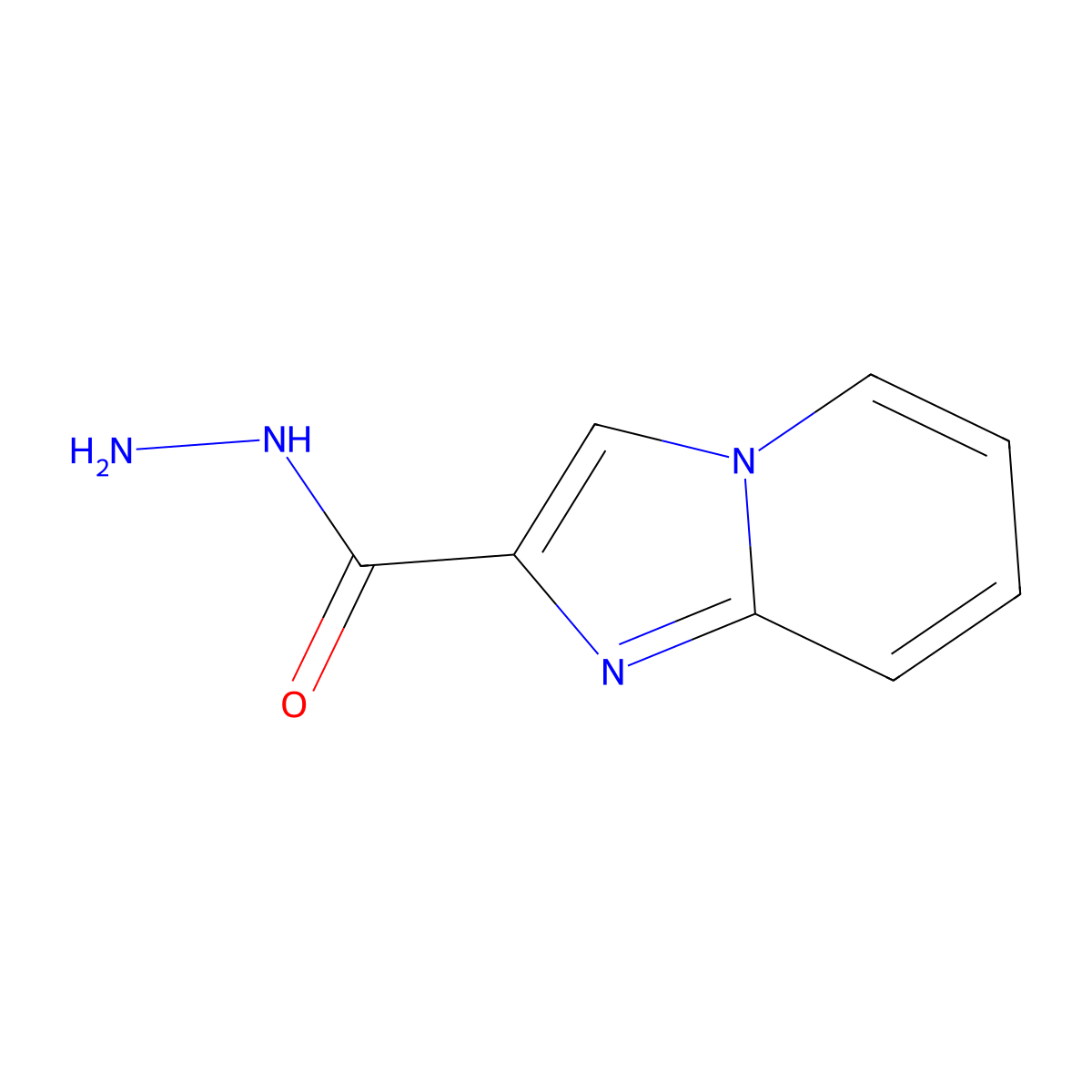 Imidazo[1,2-a]pyridine-2-carbohydrazide molecular structure, CAS 119448-27-0