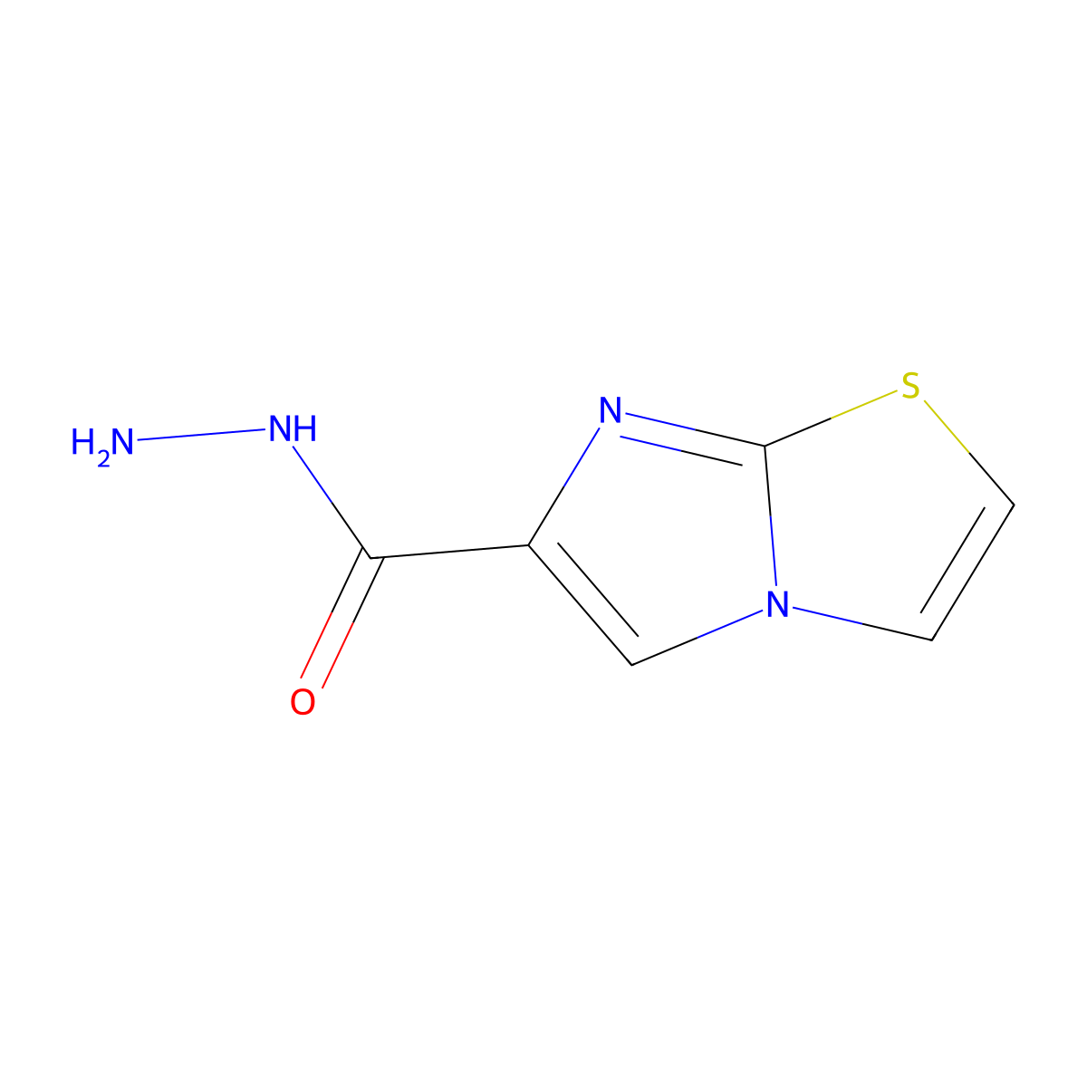 Imidazo[2,1-b]thiazole-6-carbohydrazide molecular structure, CAS 119448-36-1