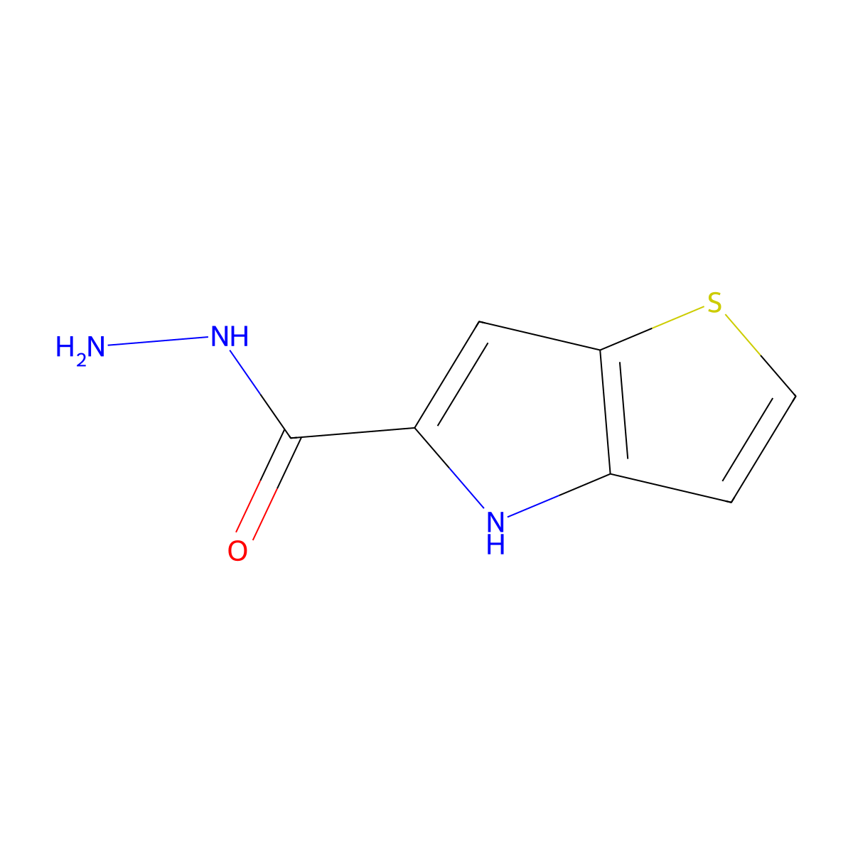 4H-thieno[3,2-b]pyrrole-5-carbohydrazide molecular structure, CAS 119448-43-0