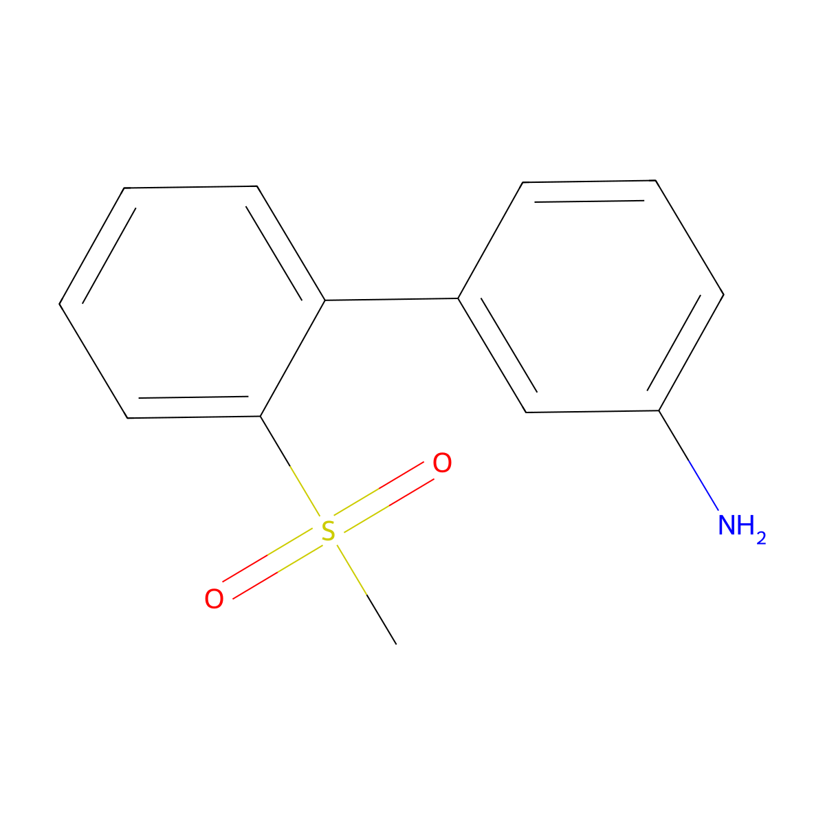 2'-(Methylsulfonyl)-[1,1'-biphenyl]-3-amine molecular structure, CAS 1194508-27-4