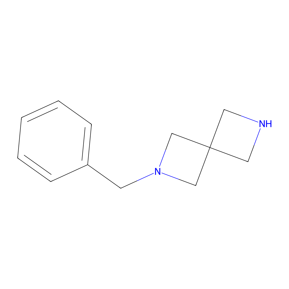 2-Benzyl-2,6-diazaspiro(3.3)heptane molecular structure, CAS 1194508-28-5