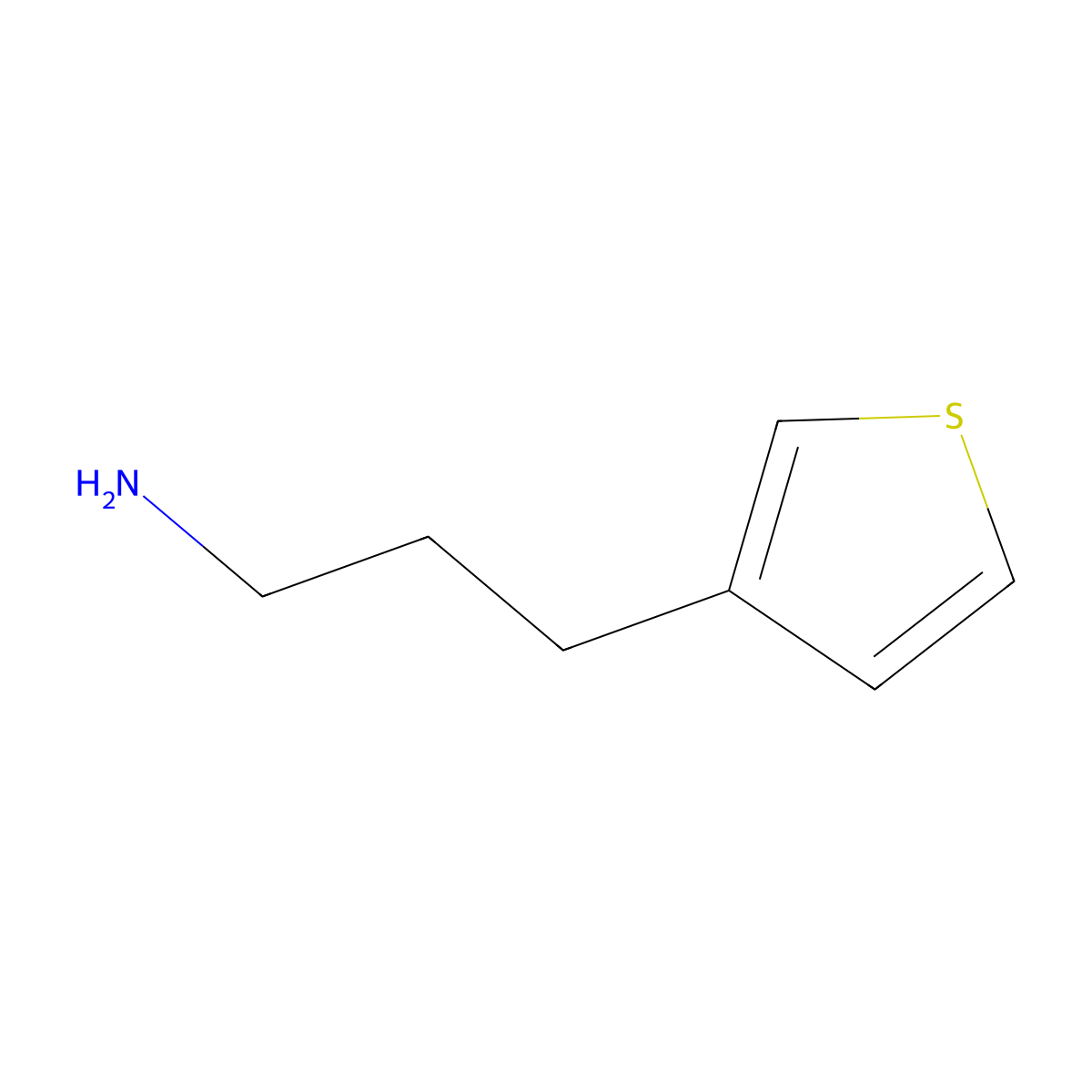 3-(Thiophen-3-yl)propan-1-amine molecular structure, CAS 119451-18-2