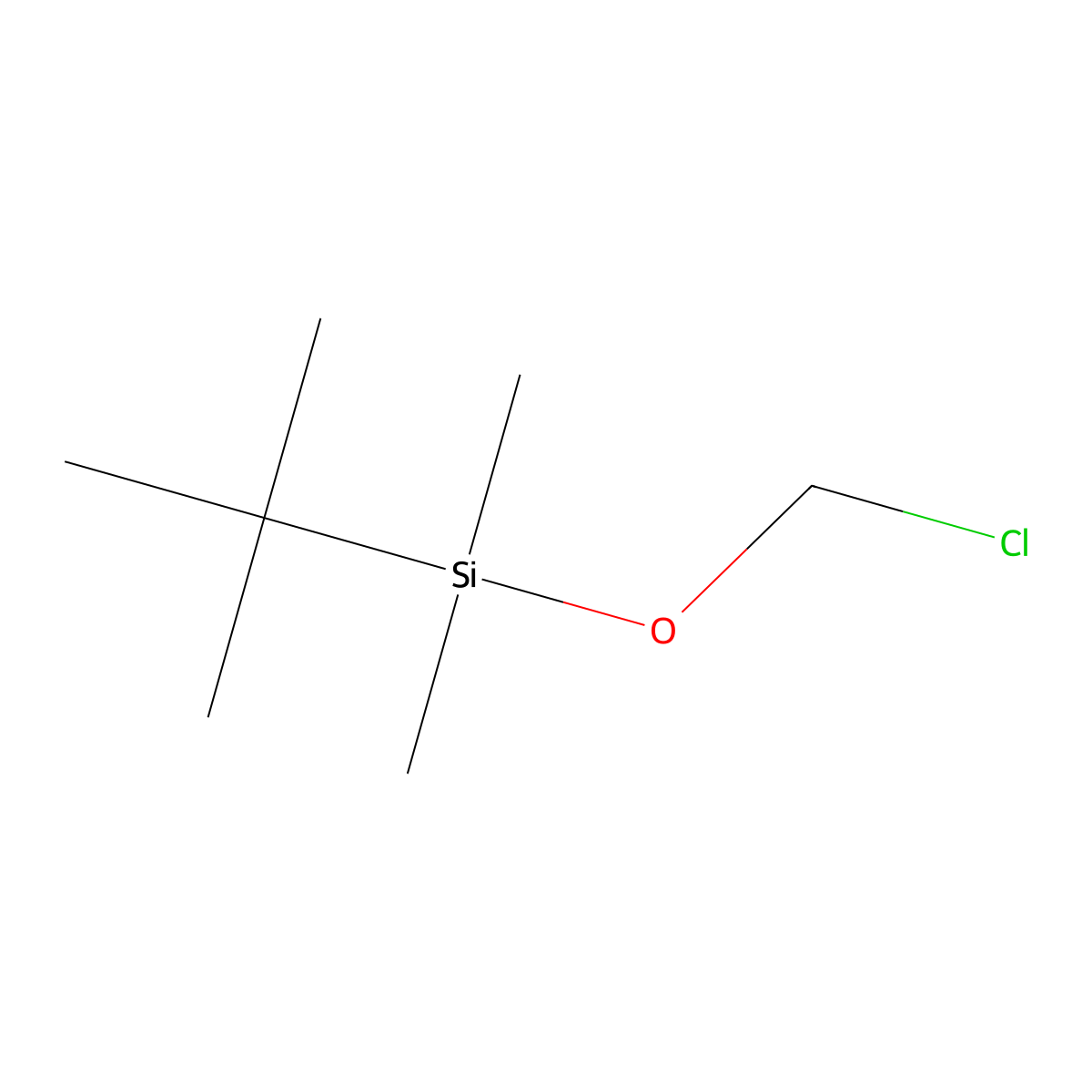 Tert-butyl(chloromethoxy)dimethylsilane molecular structure, CAS 119451-80-8