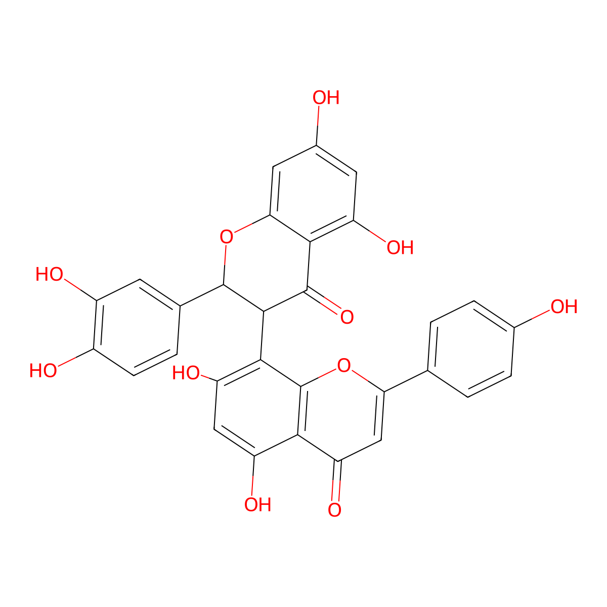 3'-Hydroxy-Volkensiflavon molecular structure, CAS 119459-71-1