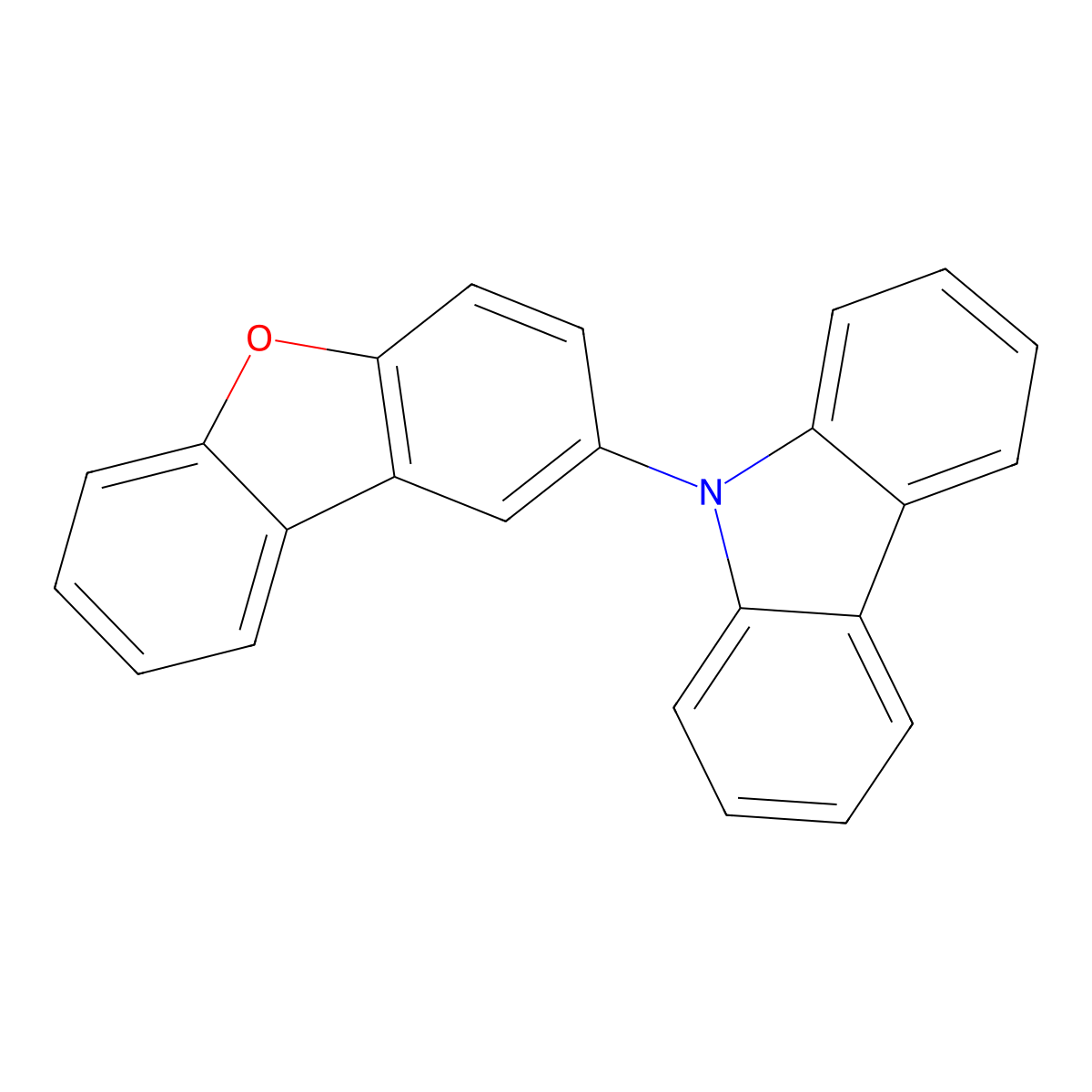 9-(Dibenzo[b,d]furan-2-yl)-9H-carbazole molecular structure, CAS 1194601-82-5