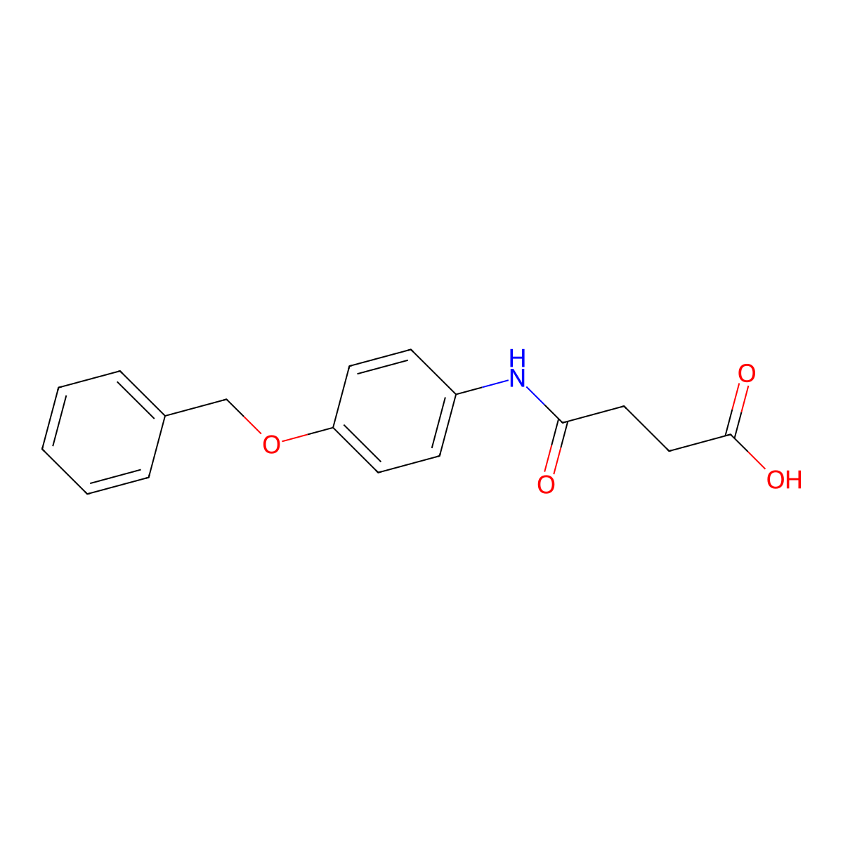 4-Oxo-4-(4-phenylmethoxyanilino)butanoic acid molecular structure, CAS 119461-16-4