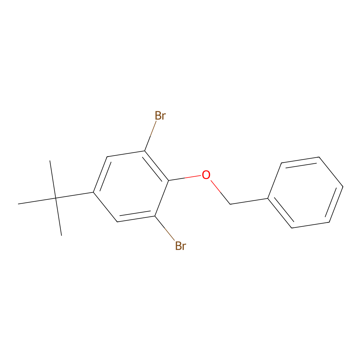 2-(Benzyloxy)-1,3-dibromo-5-(tert-butyl)benzene molecular structure, CAS 1194683-51-6