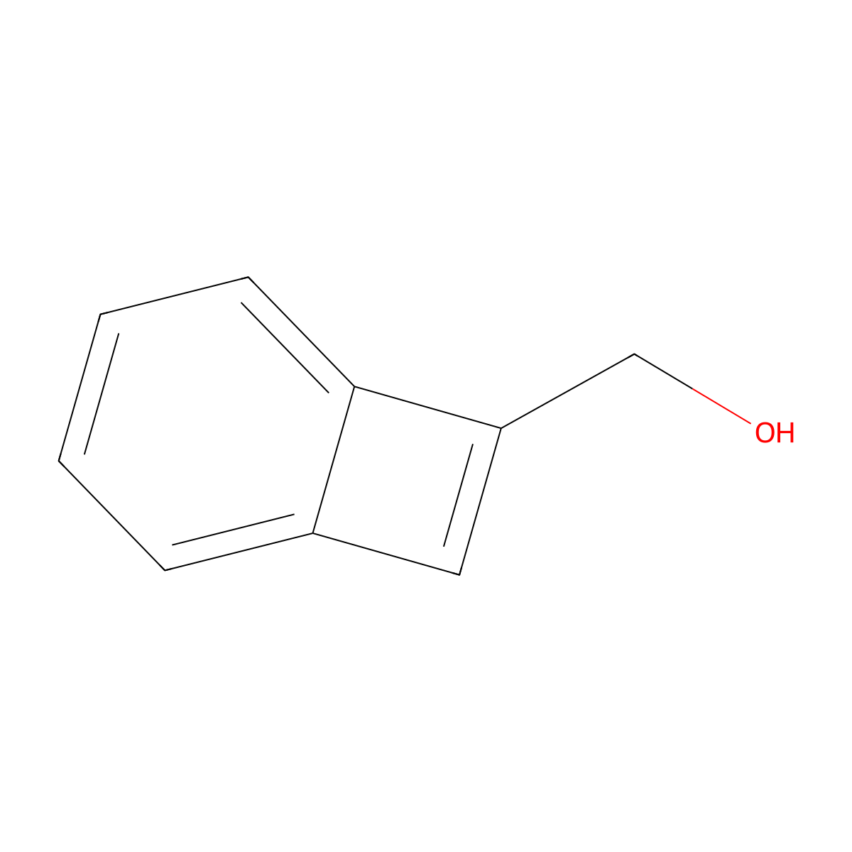 Bicyclo[4.2.0]octa-1,3,5,7-tetraen-7-ylmethanol molecular structure, CAS 1194690-26-0