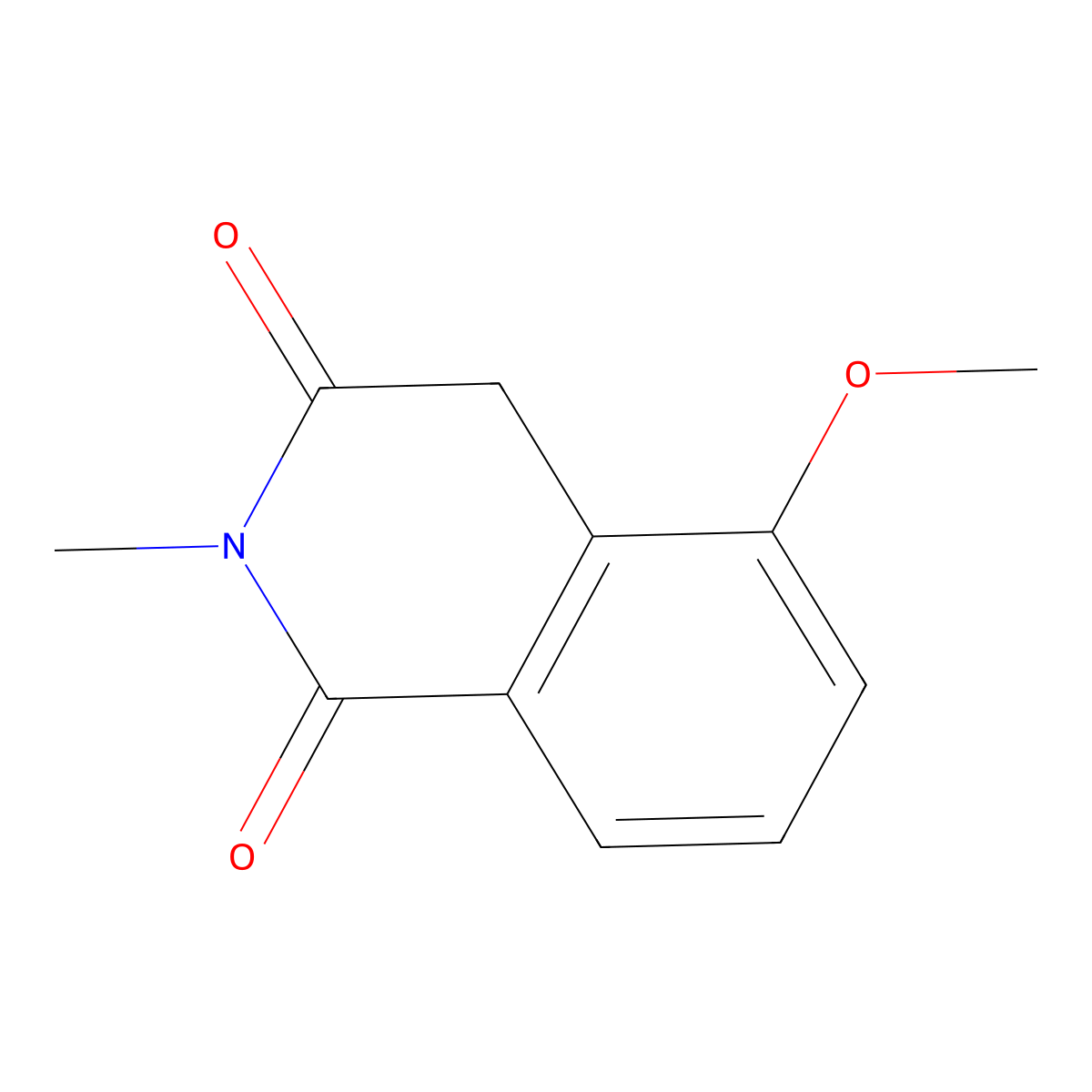 5-Methoxy-2-methyl-1,2,3,4-tetrahydroisoquinoline-1,3-dione molecular structure, CAS 1194702-25-4