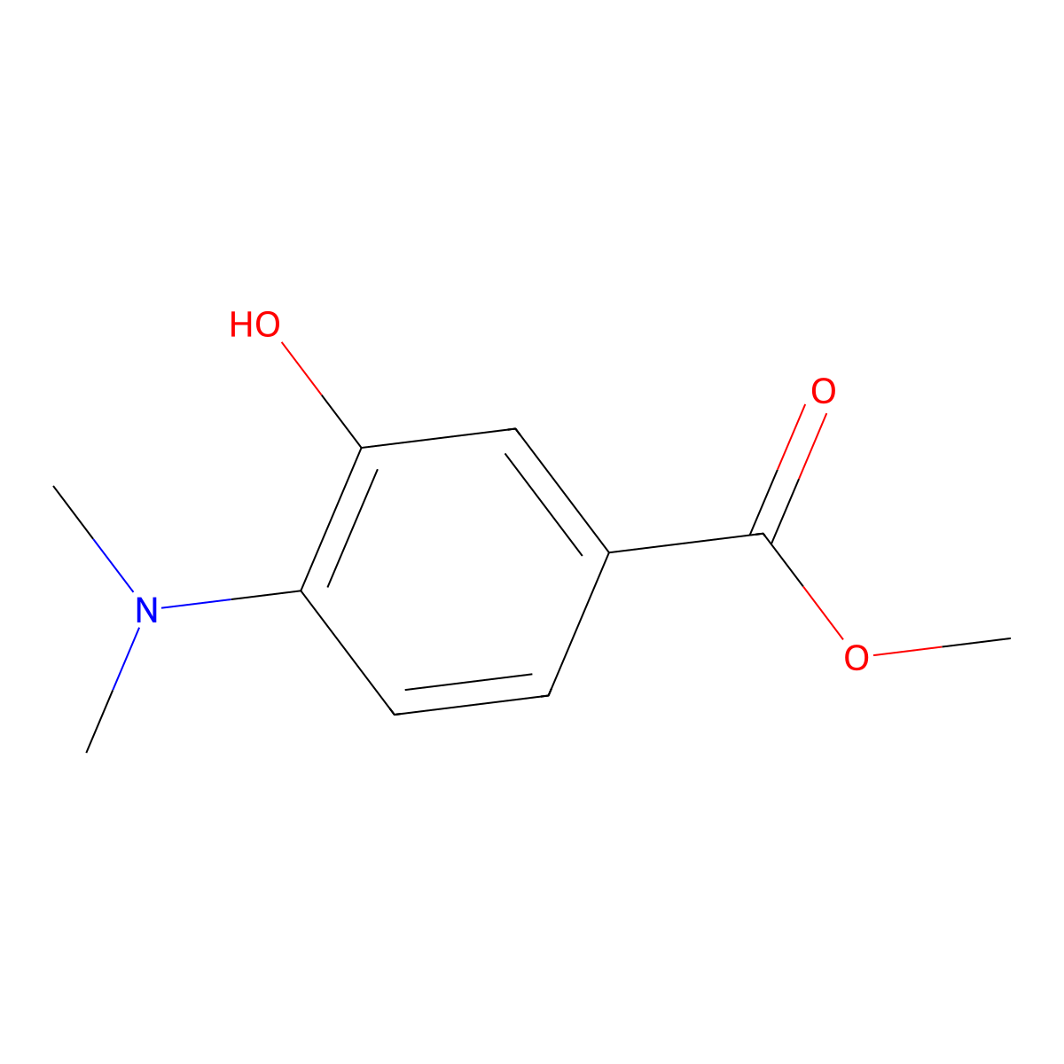 Methyl 4-(dimethylamino)-3-hydroxybenzoate molecular structure, CAS 1194720-88-1