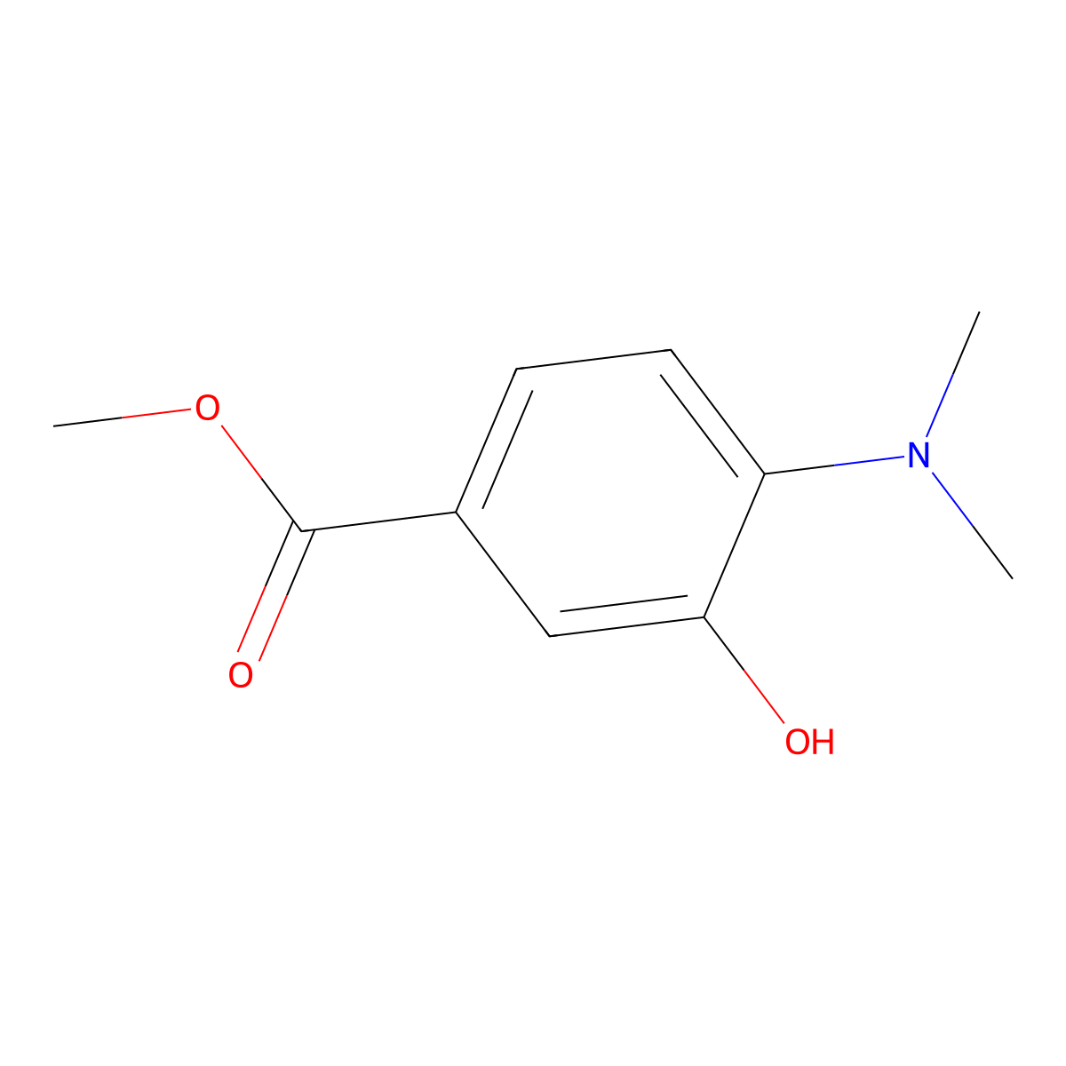 Methyl 4-(dimethylamino)-3-hydroxybenzoate molecular structure, CAS 1194720-88-1