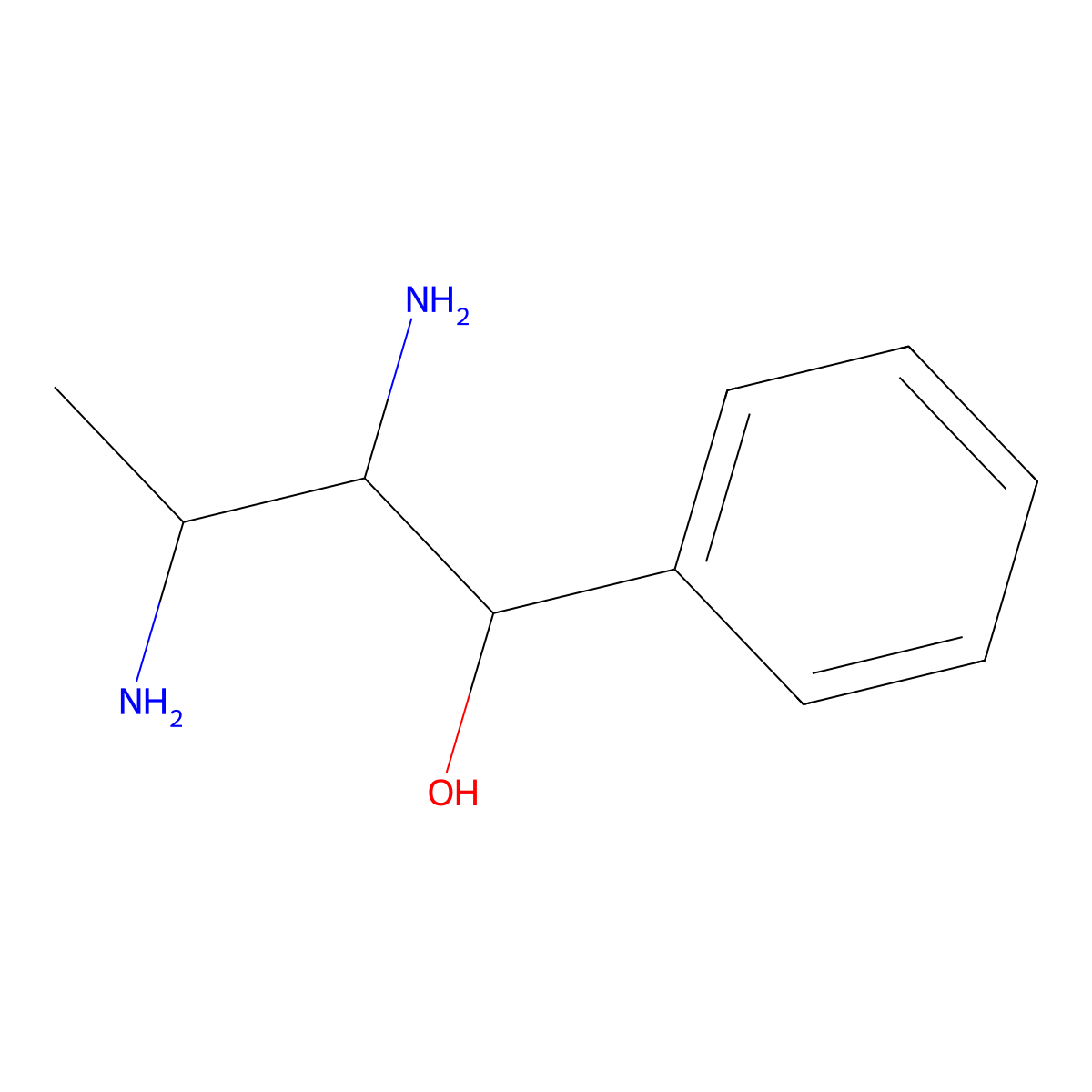 2,3-Diamino-1-phenylbutan-1-ol molecular structure, CAS 1194726-80-1